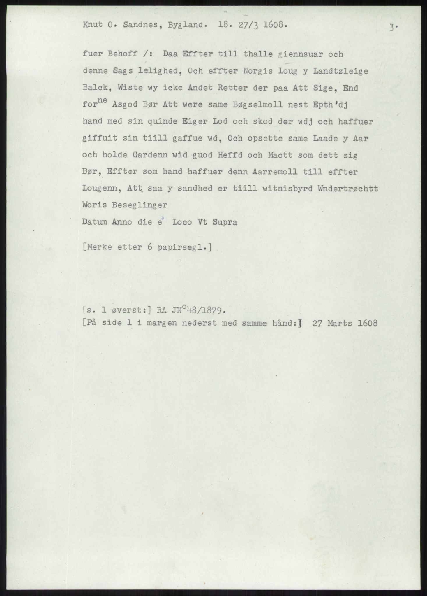 Samlinger til kildeutgivelse, Diplomavskriftsamlingen, AV/RA-EA-4053/H/Ha, p. 1902