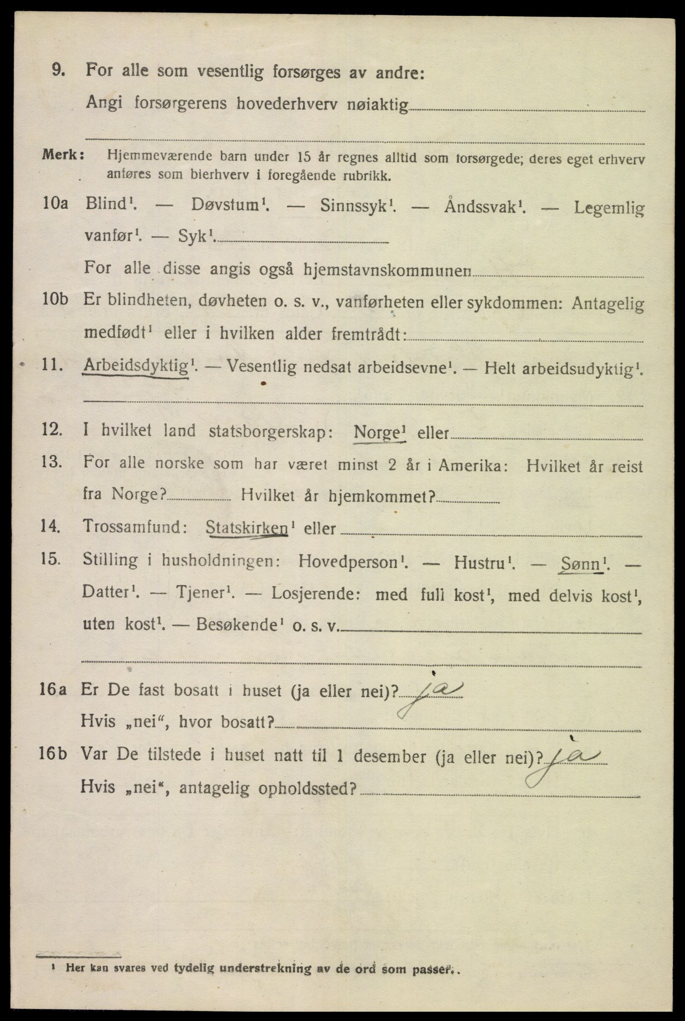 SAK, 1920 census for Herad, 1920, p. 1771