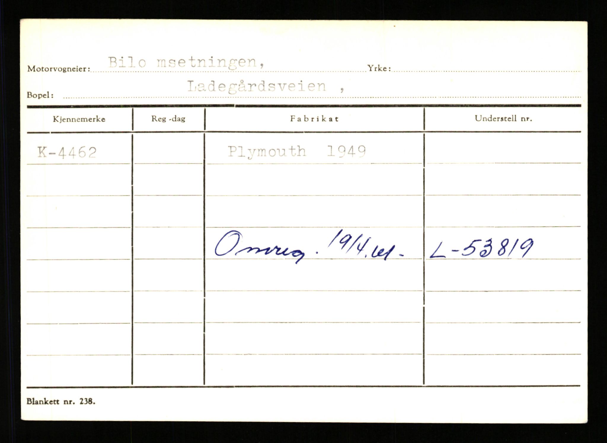 Stavanger trafikkstasjon, AV/SAST-A-101942/0/G/L0001: Registreringsnummer: 0 - 5782, 1930-1971, p. 2733