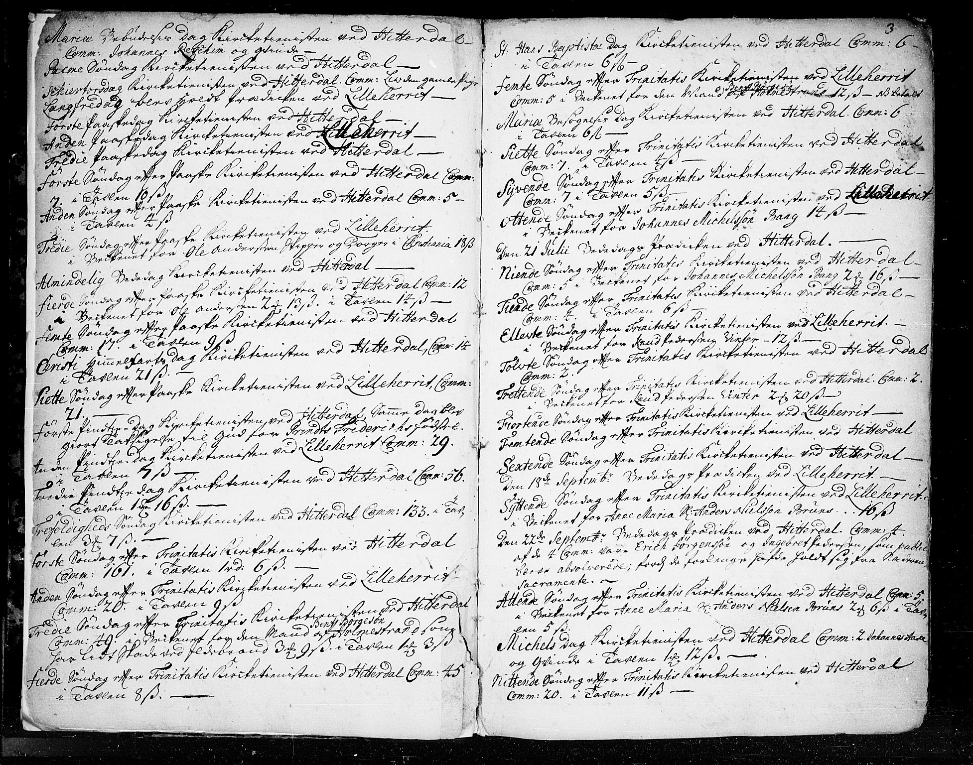 Heddal kirkebøker, SAKO/A-268/F/Fa/L0003: Parish register (official) no. I 3, 1723-1783, p. 3