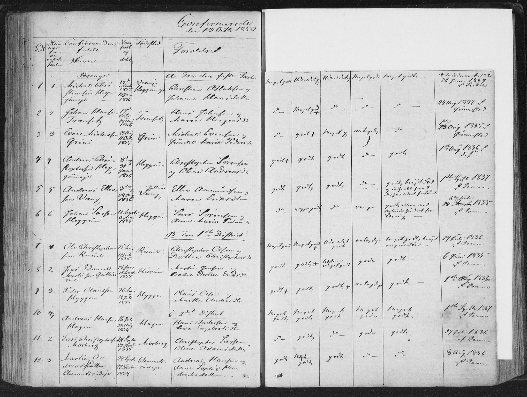 Røyken kirkebøker, AV/SAKO-A-241/F/Fa/L0005: Parish register (official) no. 5, 1833-1856, p. 132