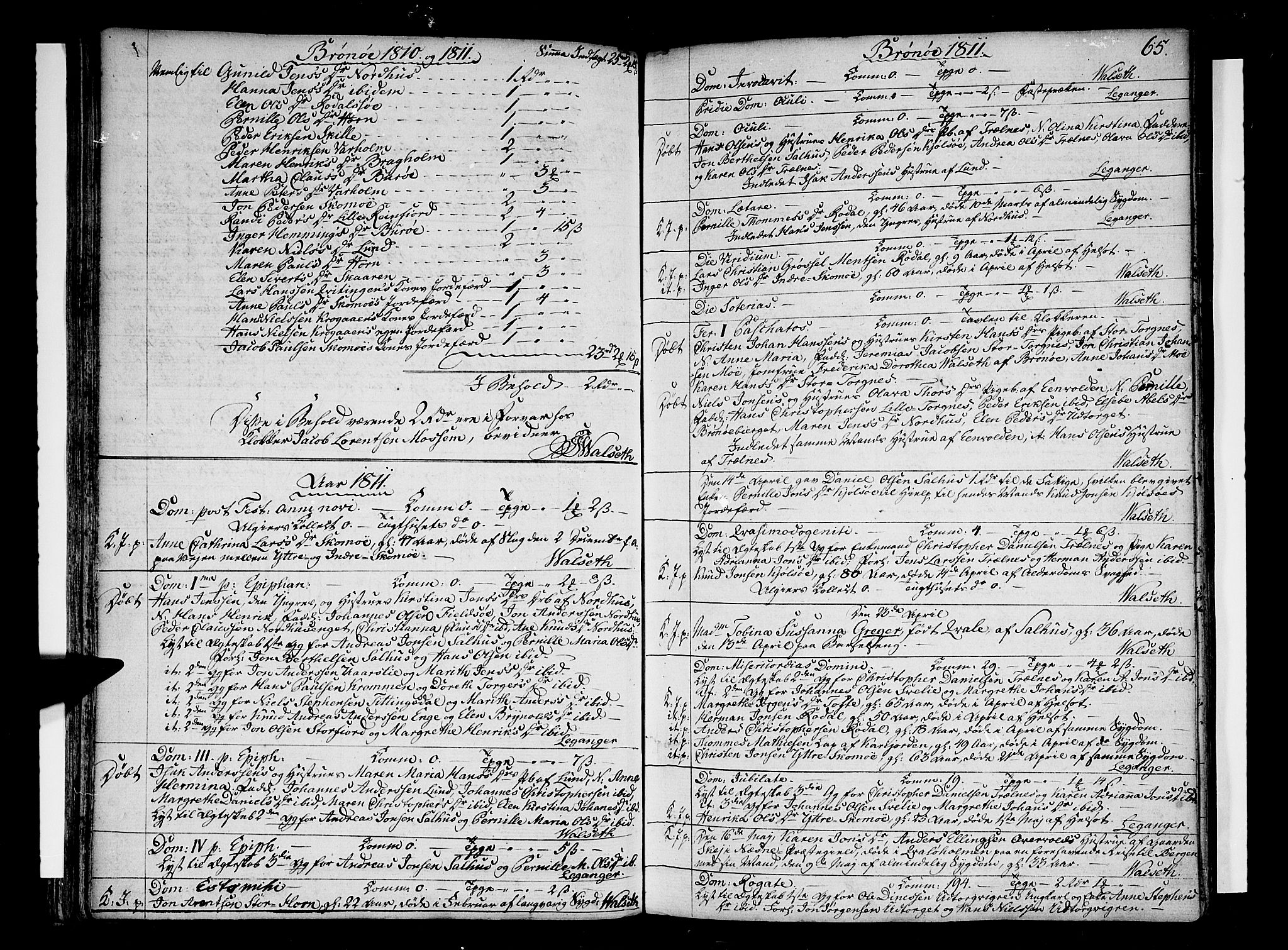 Ministerialprotokoller, klokkerbøker og fødselsregistre - Nordland, SAT/A-1459/813/L0196: Parish register (official) no. 813A06, 1804-1819, p. 65