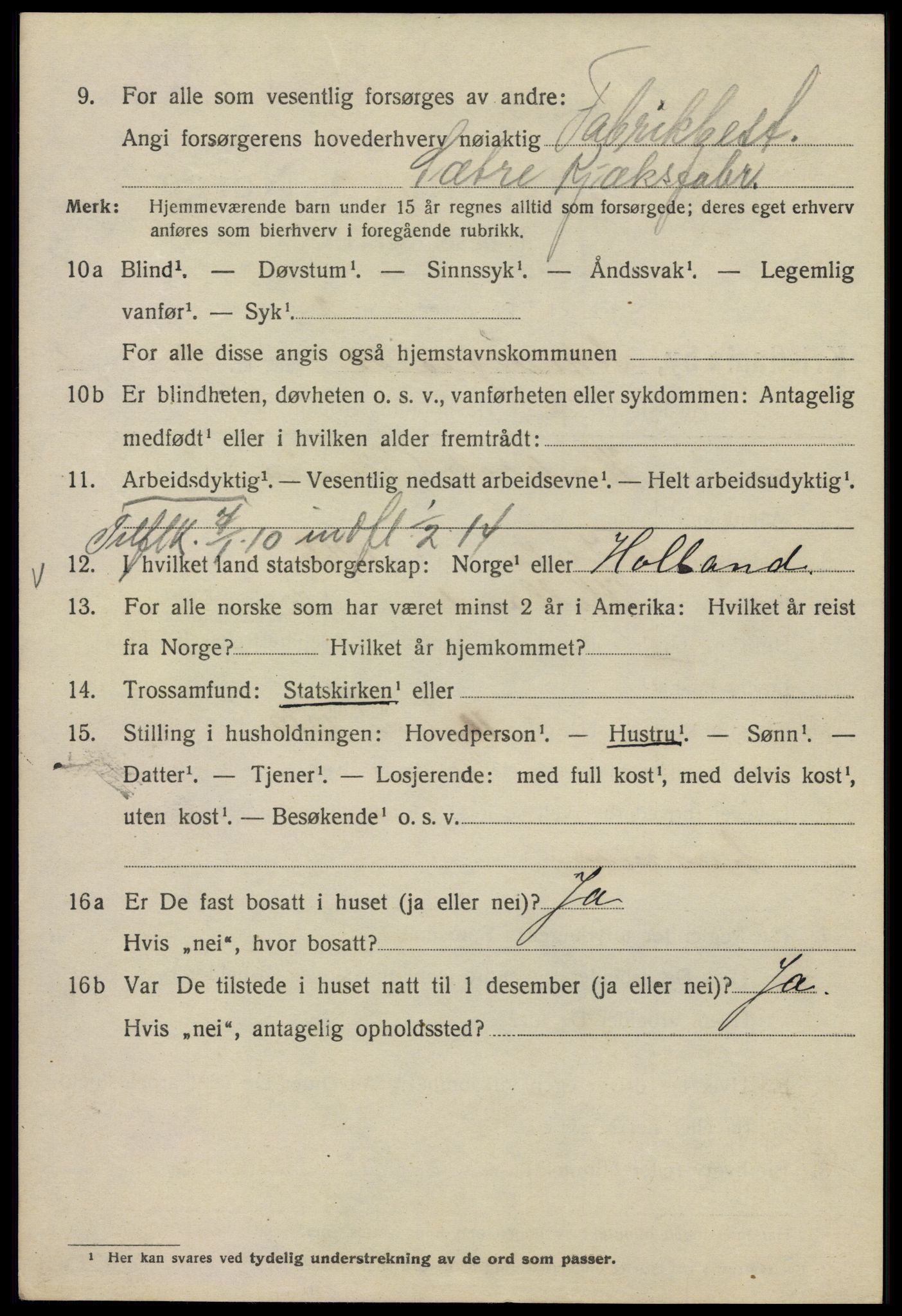 SAO, 1920 census for Kristiania, 1920, p. 496448
