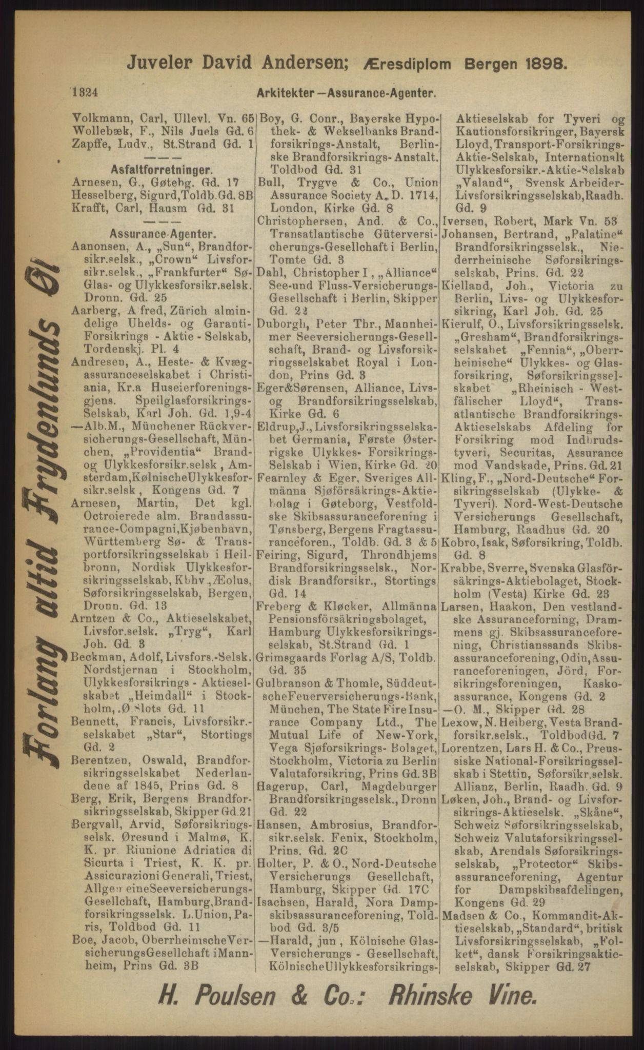 Kristiania/Oslo adressebok, PUBL/-, 1903, p. 1324