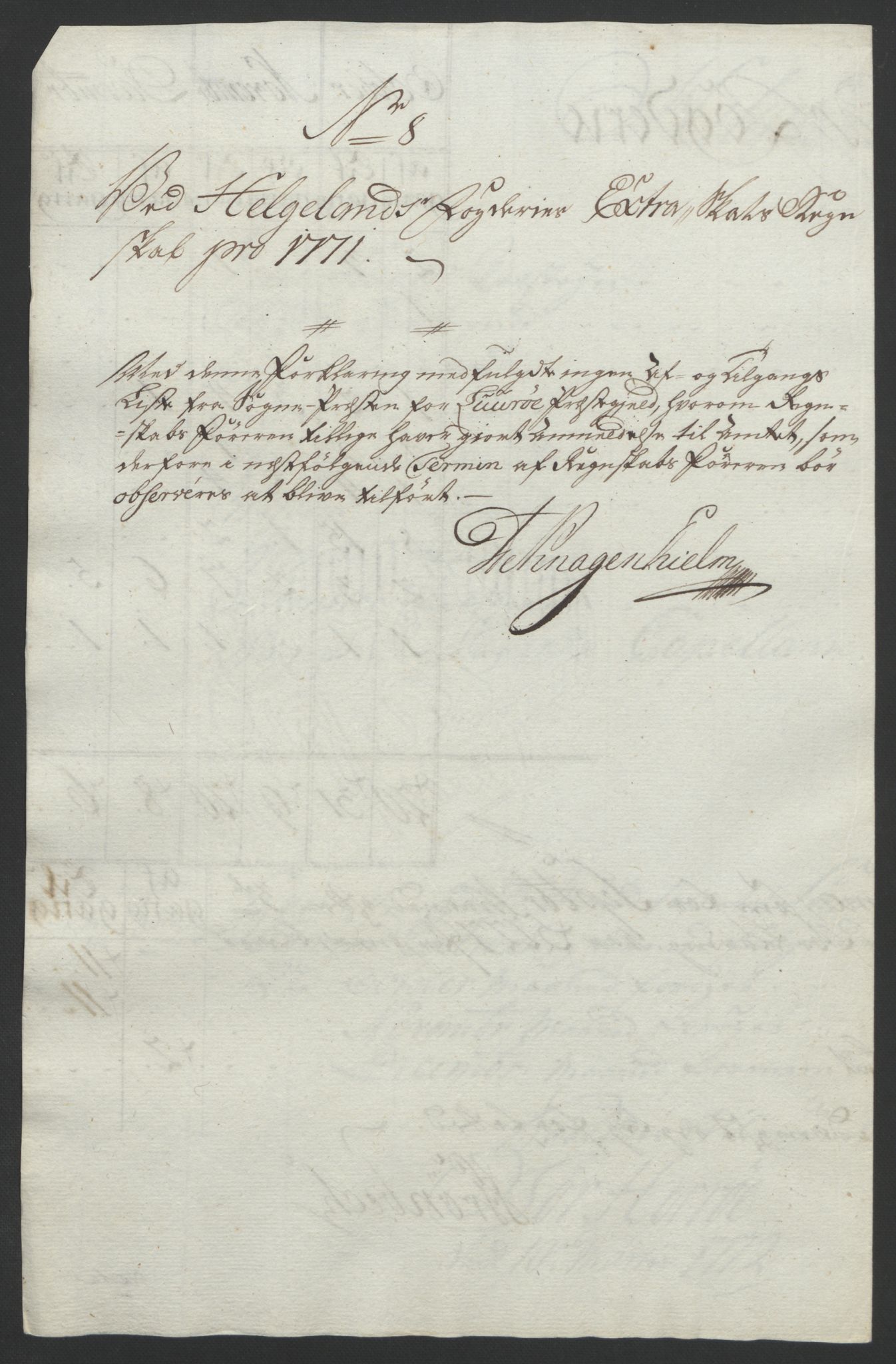 Rentekammeret inntil 1814, Reviderte regnskaper, Fogderegnskap, RA/EA-4092/R65/L4573: Ekstraskatten Helgeland, 1762-1772, p. 346