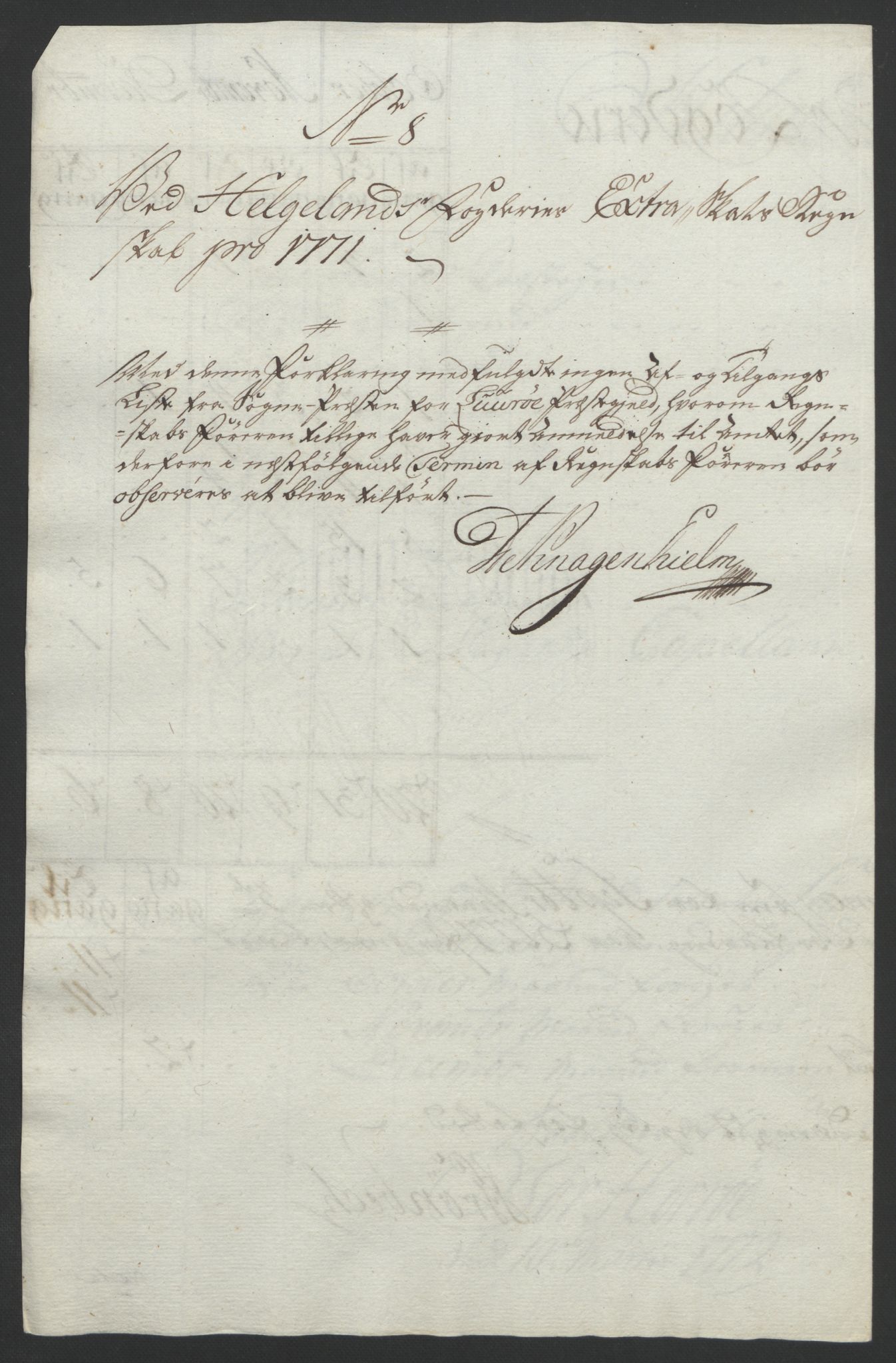 Rentekammeret inntil 1814, Reviderte regnskaper, Fogderegnskap, AV/RA-EA-4092/R65/L4573: Ekstraskatten Helgeland, 1762-1772, p. 346