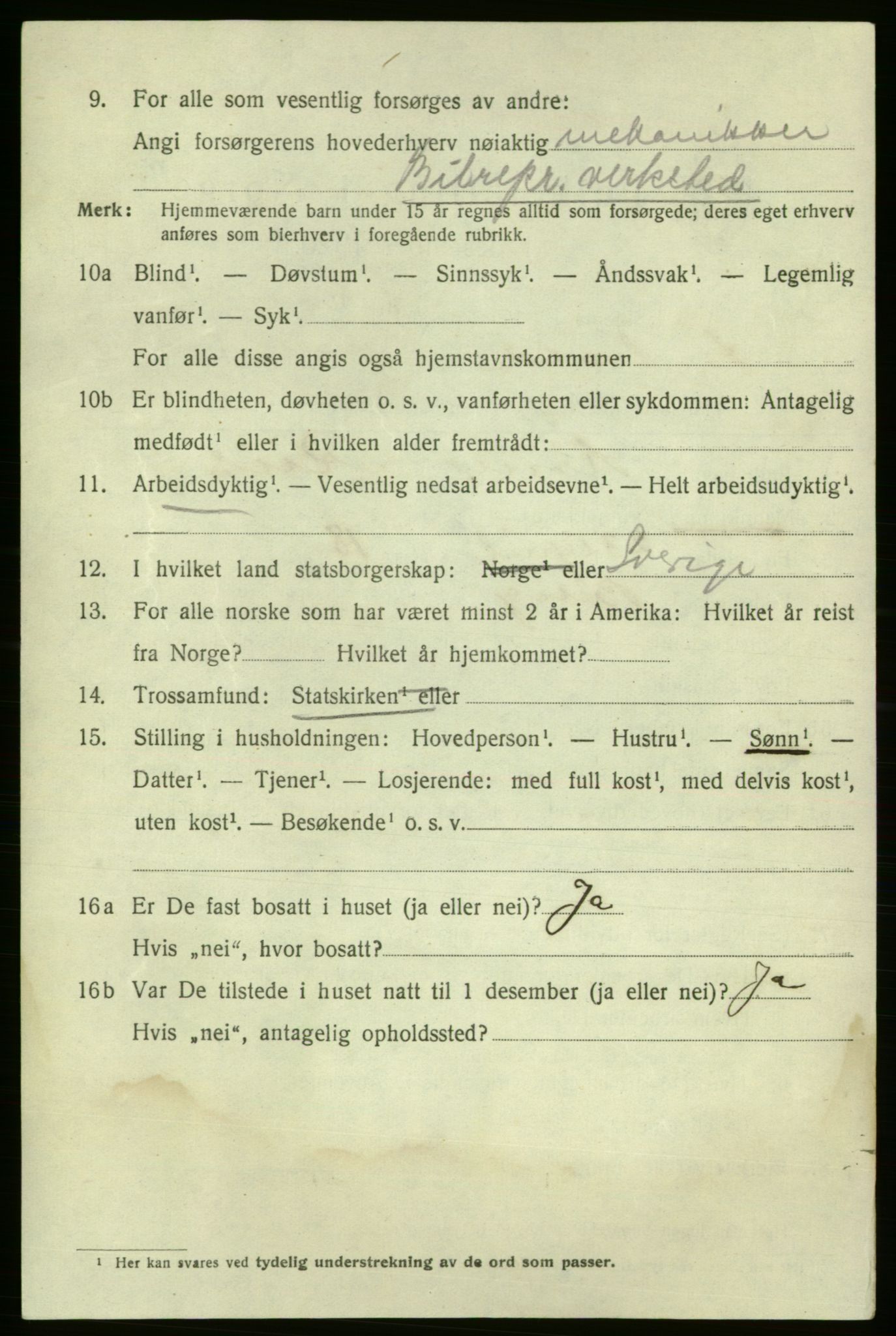 SAO, 1920 census for Fredrikshald, 1920, p. 20026