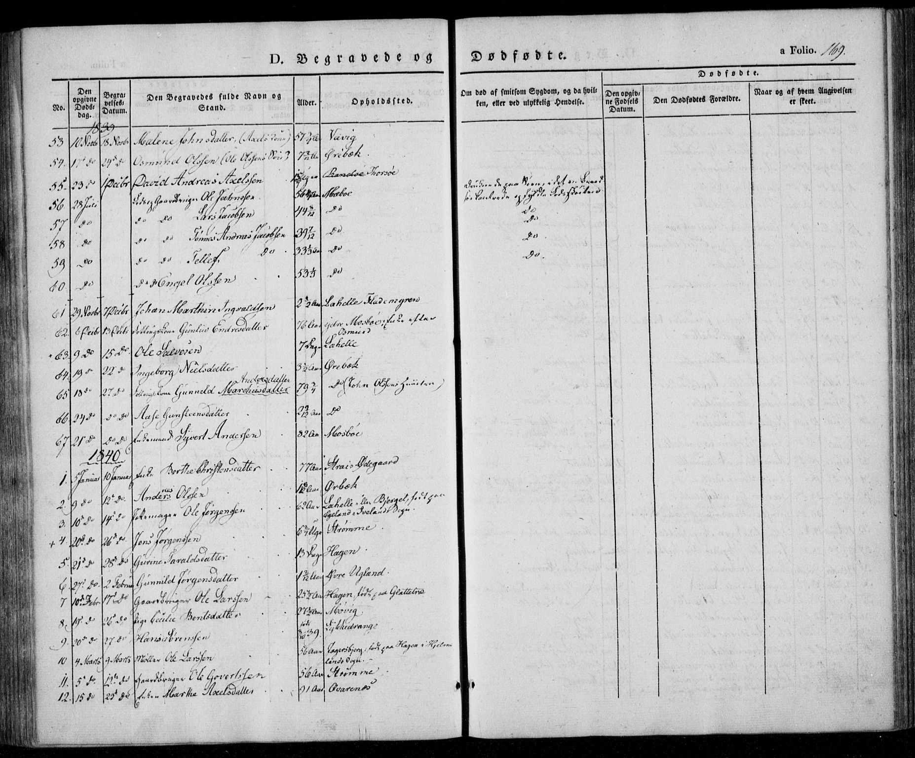 Oddernes sokneprestkontor, AV/SAK-1111-0033/F/Fa/Faa/L0006: Parish register (official) no. A 6, 1838-1851, p. 169