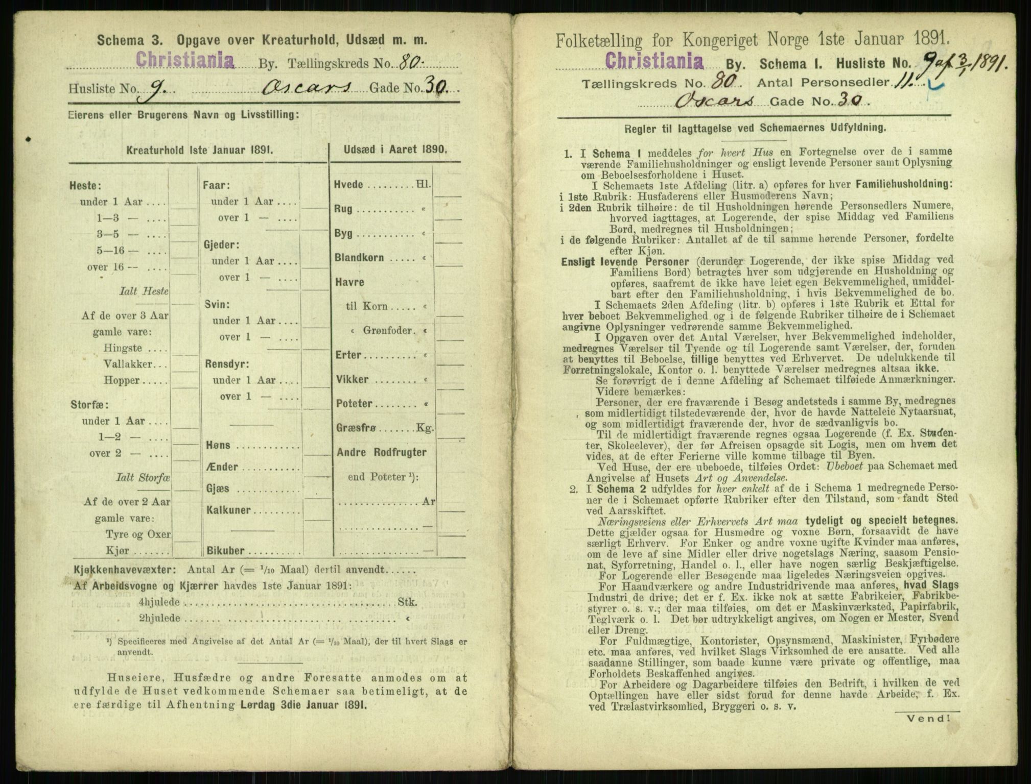 RA, 1891 census for 0301 Kristiania, 1891, p. 41261