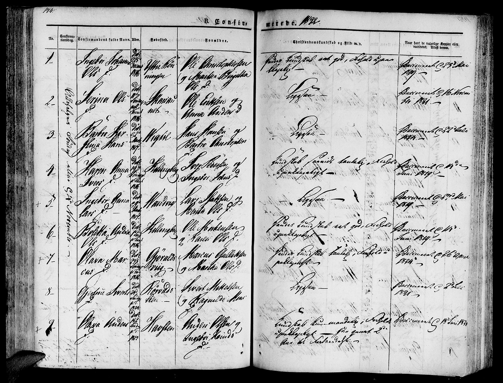 Ministerialprotokoller, klokkerbøker og fødselsregistre - Nord-Trøndelag, AV/SAT-A-1458/701/L0006: Parish register (official) no. 701A06, 1825-1841, p. 174