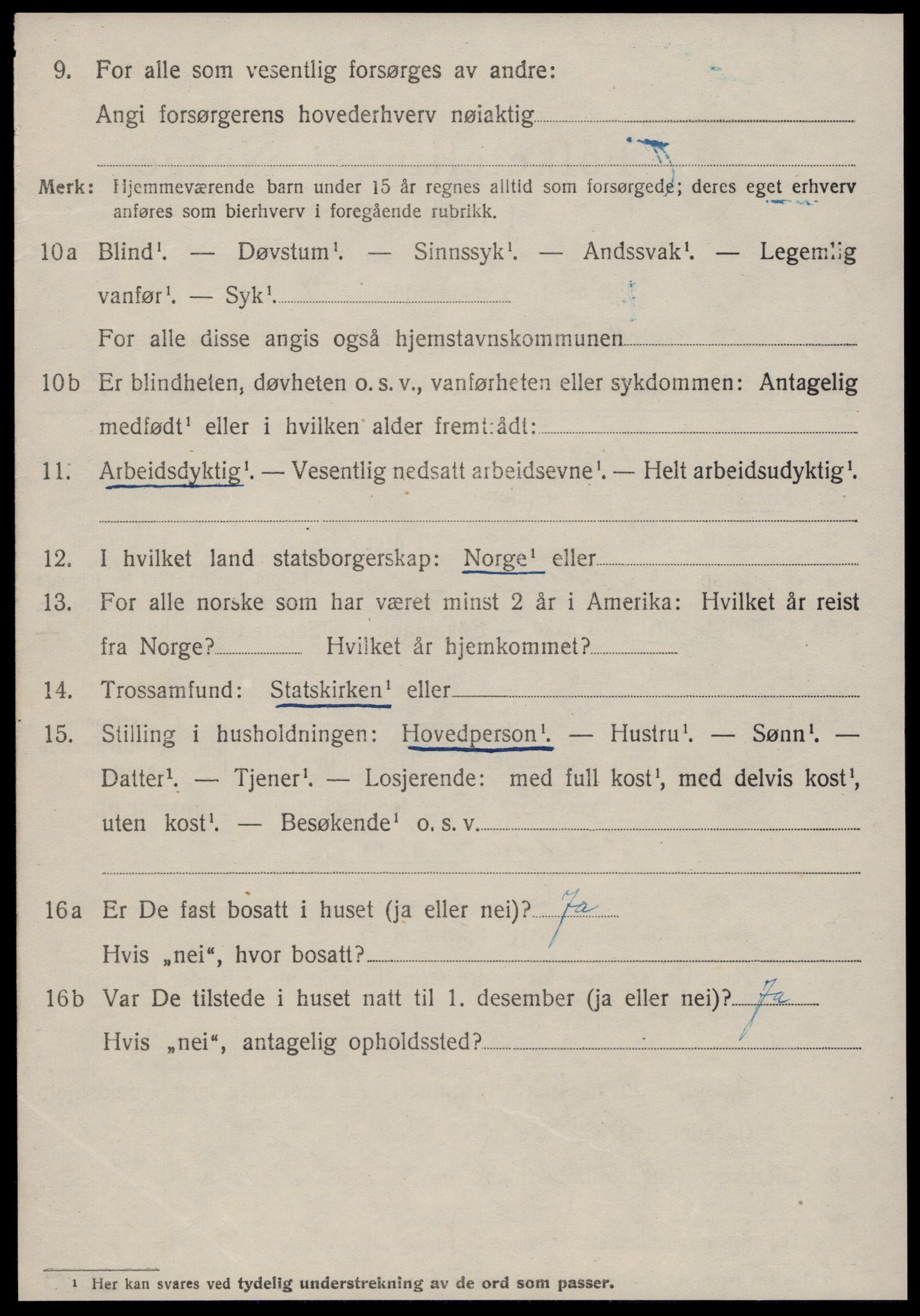 SAT, 1920 census for Grytten, 1920, p. 4825