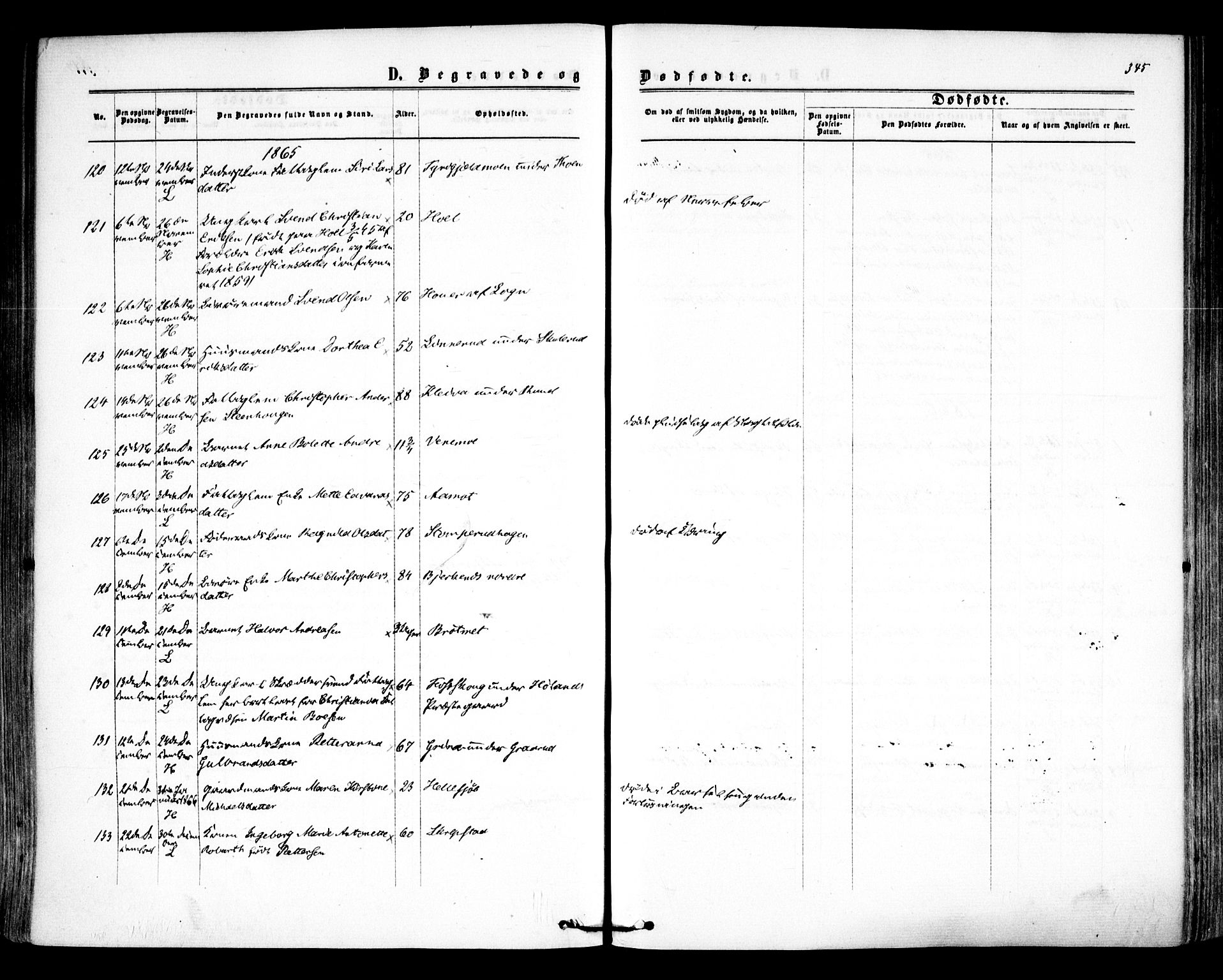 Høland prestekontor Kirkebøker, SAO/A-10346a/F/Fa/L0011: Parish register (official) no. I 11, 1862-1869, p. 345