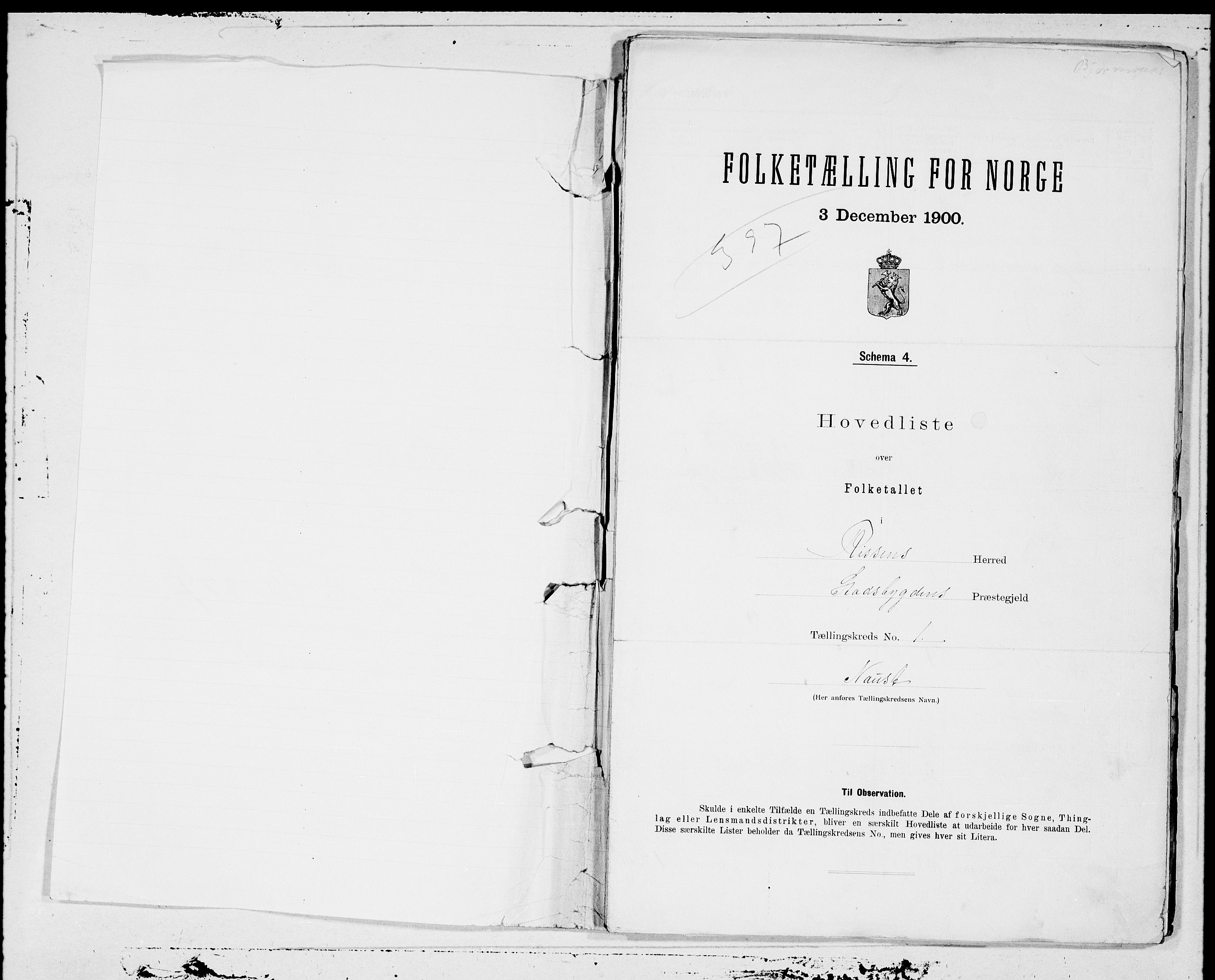 SAT, 1900 census for Rissa, 1900, p. 2