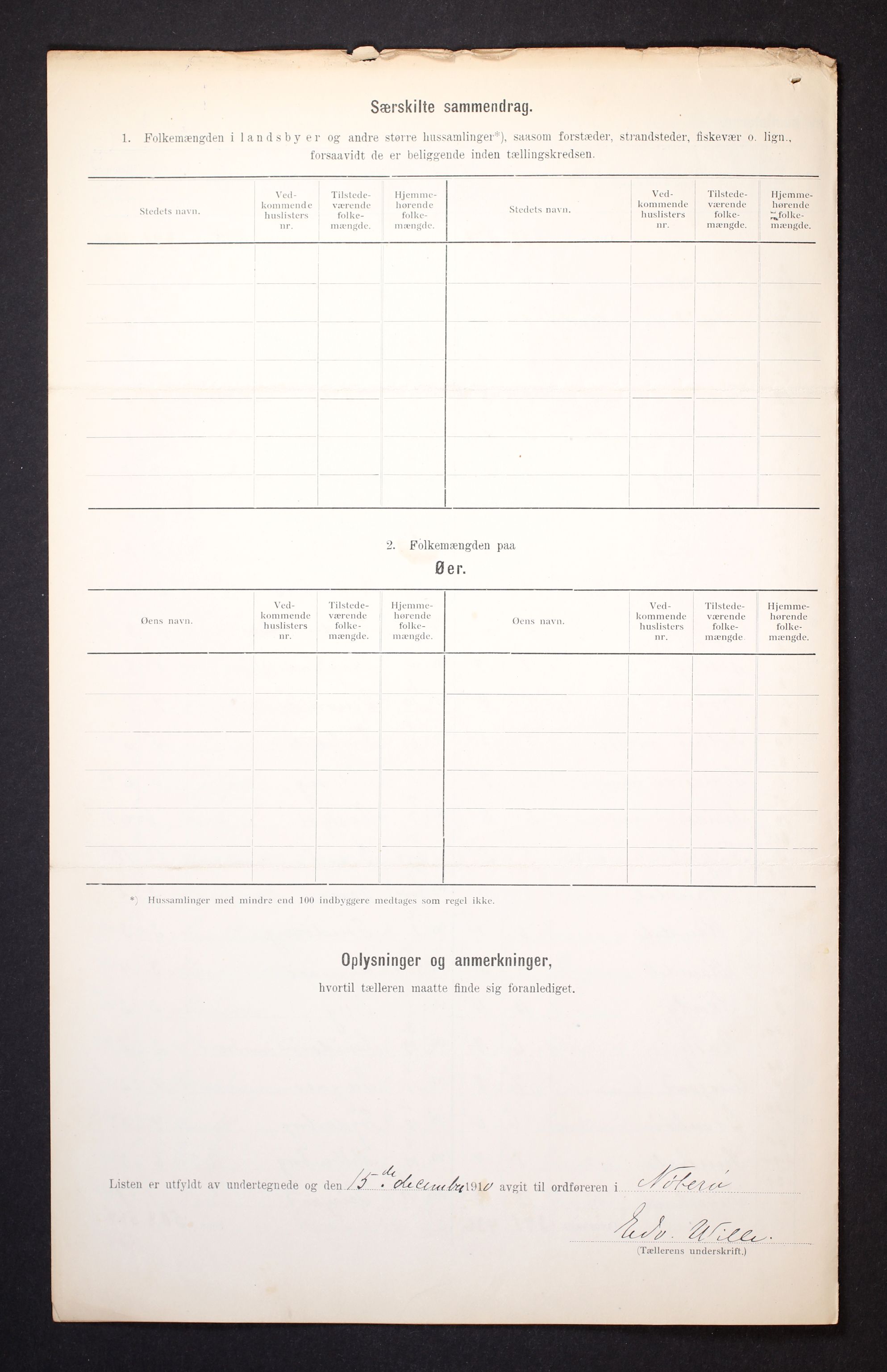 RA, 1910 census for Nøtterøy, 1910, p. 6