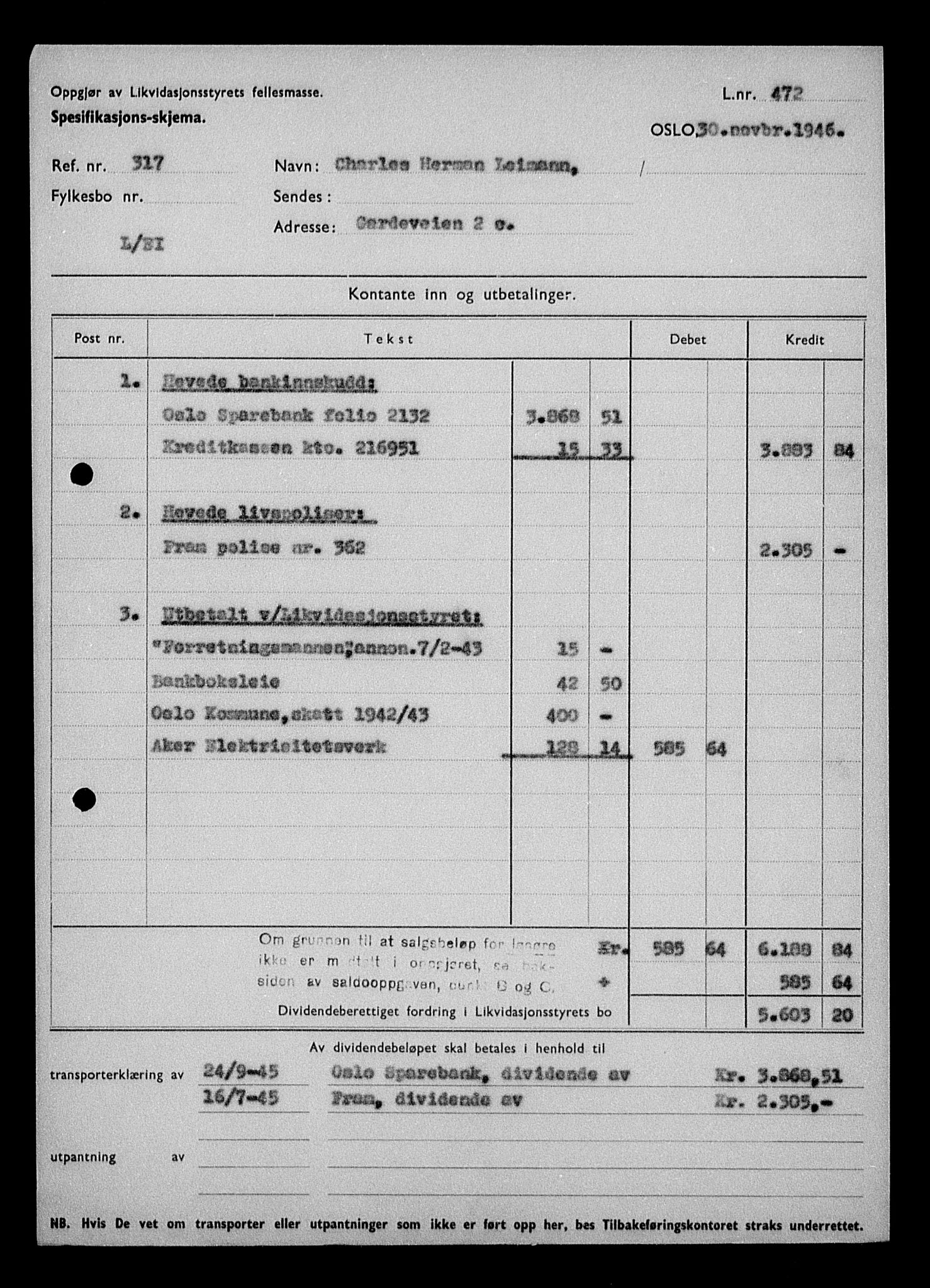 Justisdepartementet, Tilbakeføringskontoret for inndratte formuer, RA/S-1564/H/Hc/Hcc/L0955: --, 1945-1947, p. 505