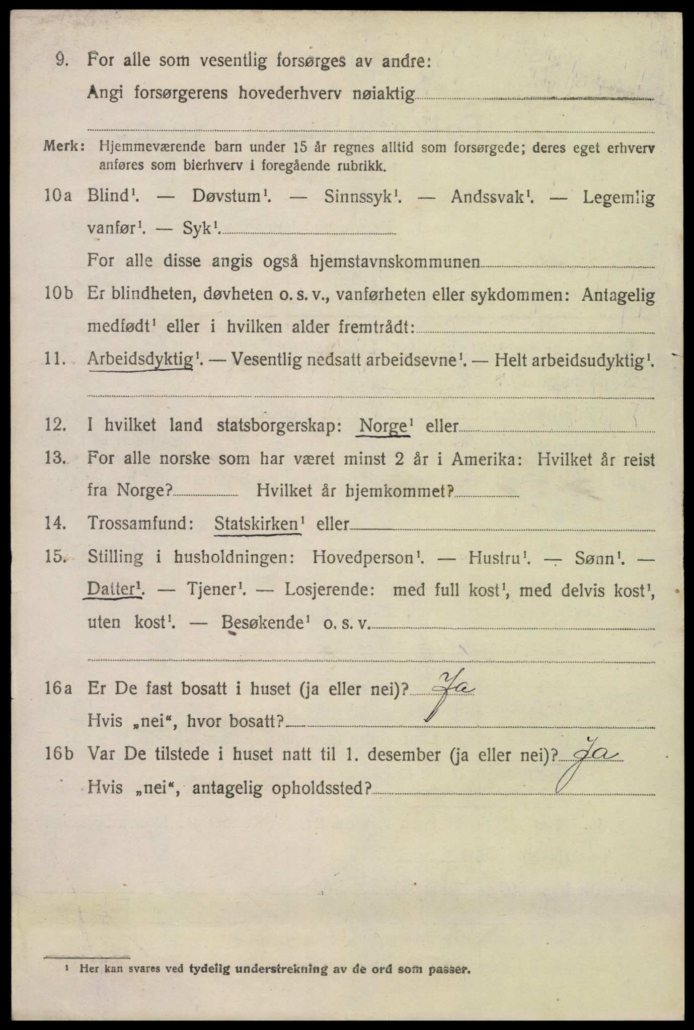 SAK, 1920 census for Hylestad, 1920, p. 769