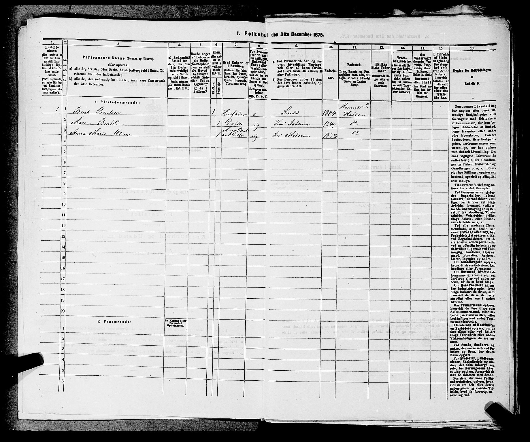 SAKO, 1875 census for 0819P Holla, 1875, p. 1081