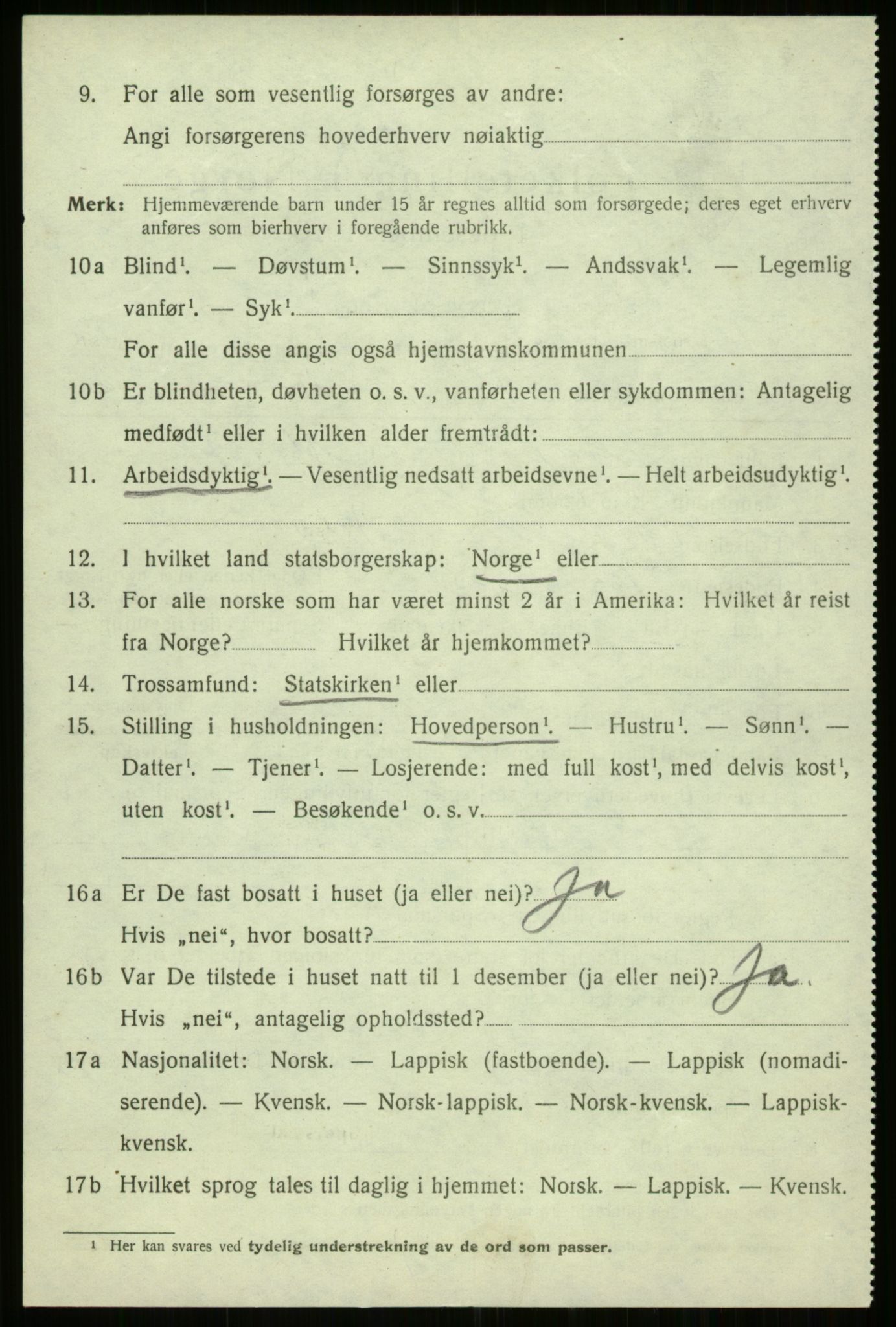 SATØ, 1920 census for Trondenes, 1920, p. 11830