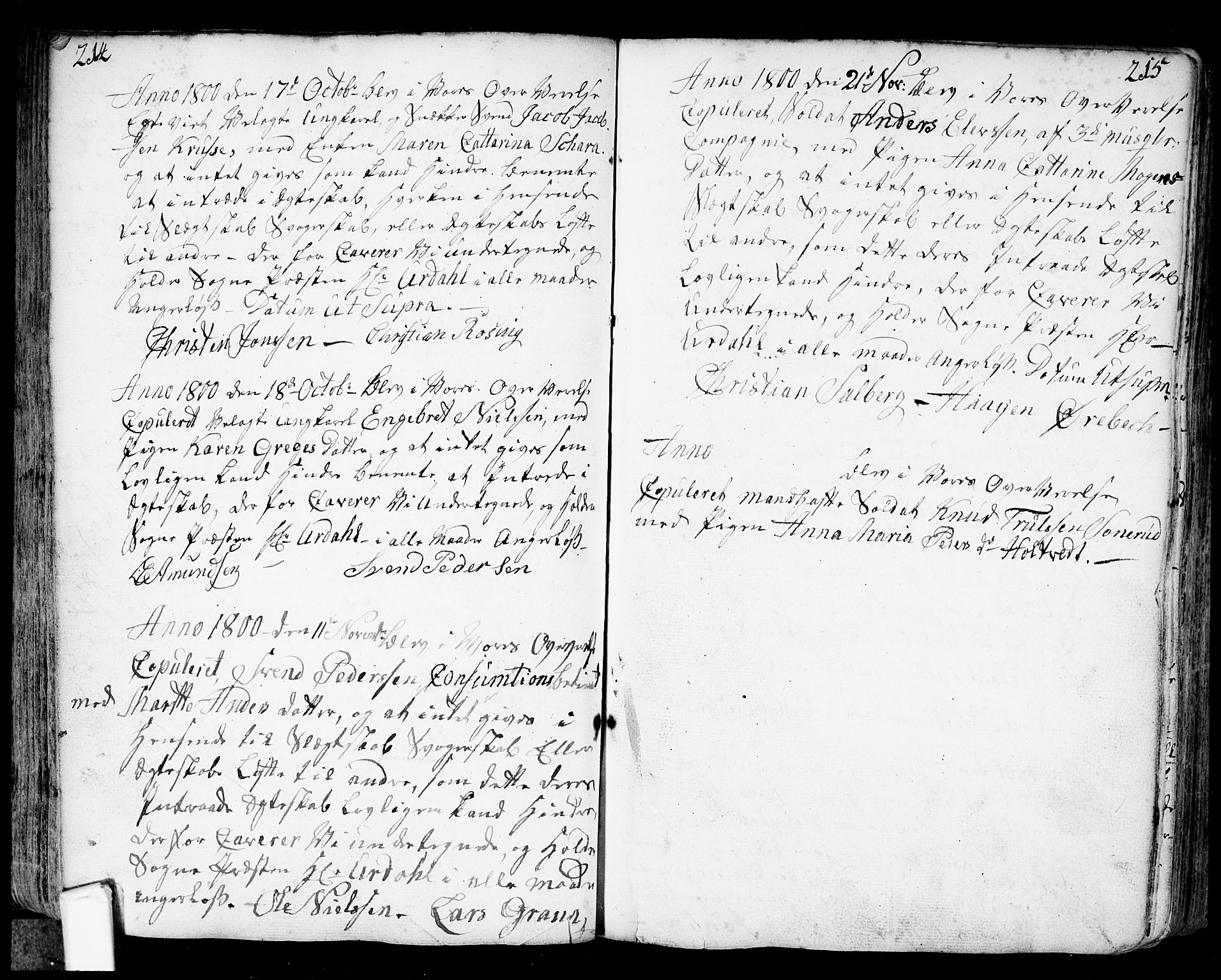 Fredrikstad prestekontor Kirkebøker, SAO/A-11082/F/Fa/L0002: Parish register (official) no. 2, 1750-1804, p. 214-215