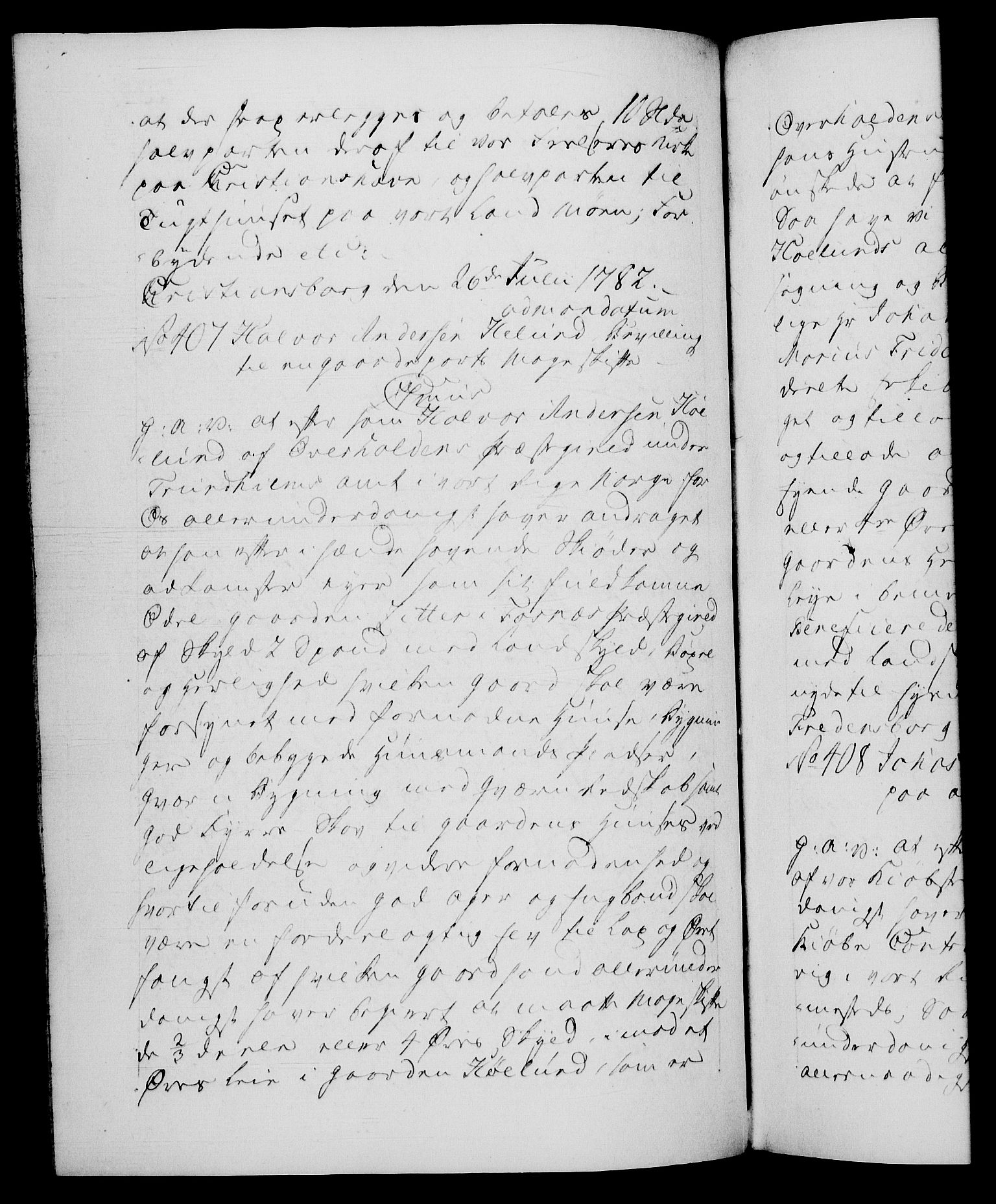 Danske Kanselli 1572-1799, AV/RA-EA-3023/F/Fc/Fca/Fcaa/L0049: Norske registre, 1782-1783, p. 234b