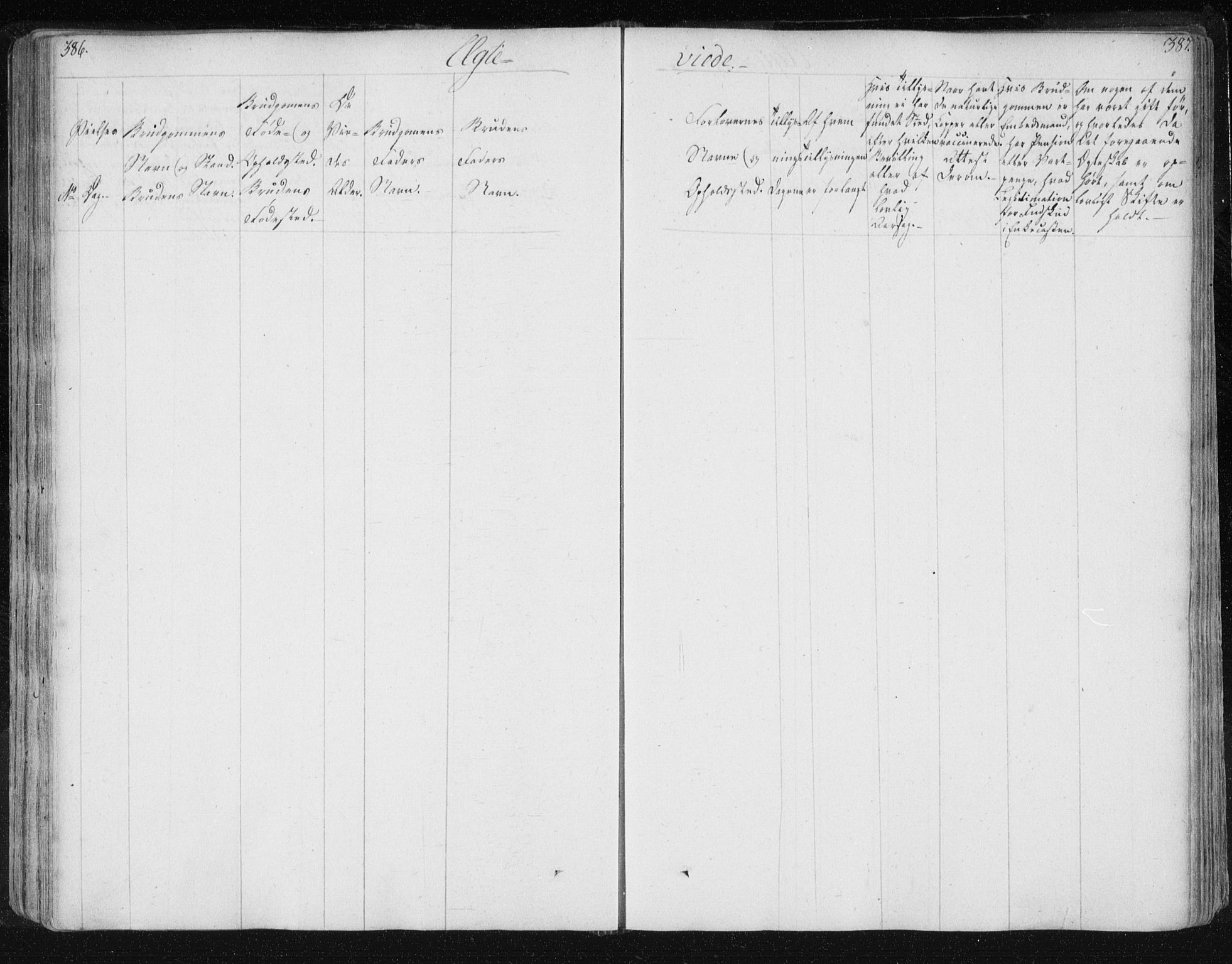 Ministerialprotokoller, klokkerbøker og fødselsregistre - Nord-Trøndelag, AV/SAT-A-1458/730/L0276: Parish register (official) no. 730A05, 1822-1830, p. 386-387