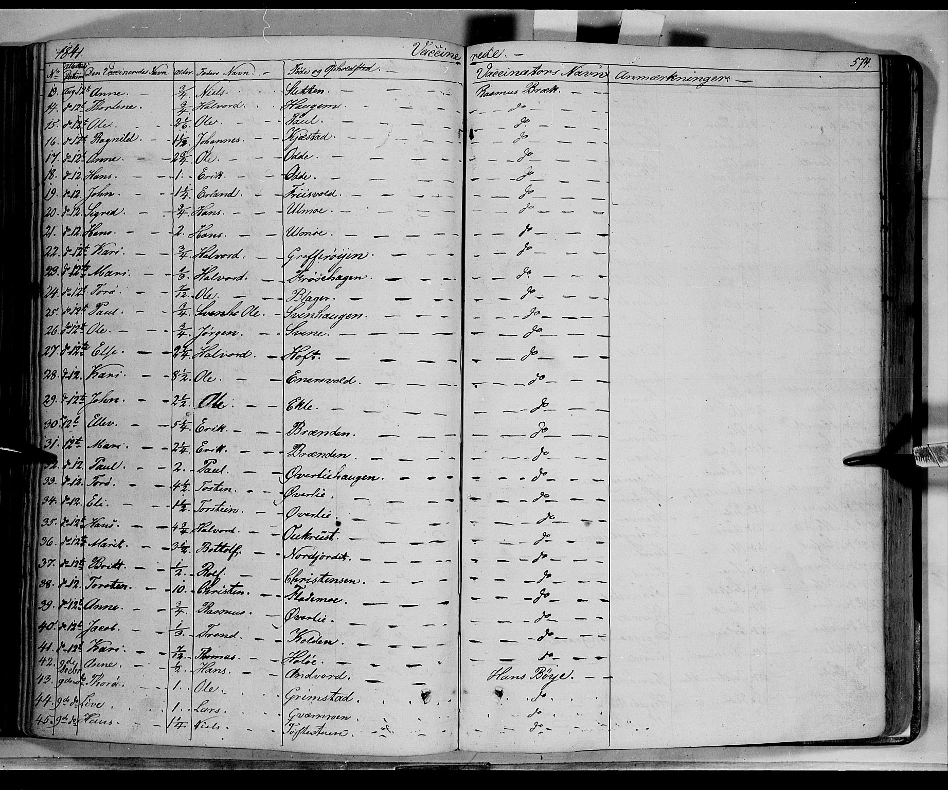 Lom prestekontor, SAH/PREST-070/K/L0006: Parish register (official) no. 6B, 1837-1863, p. 574