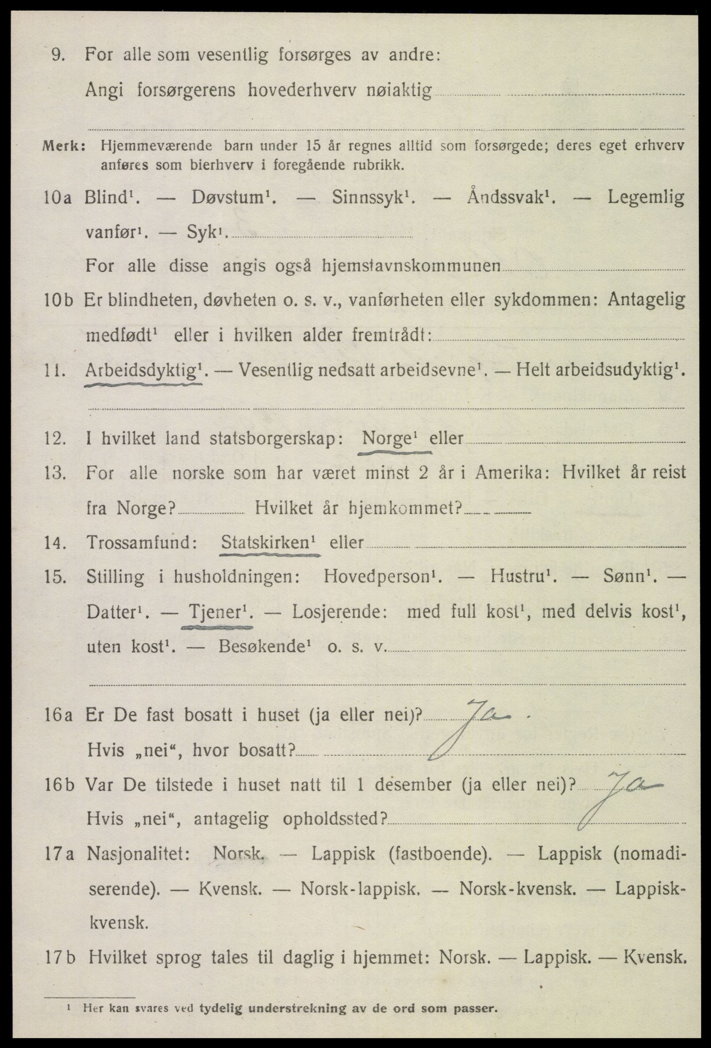 SAT, 1920 census for Otterøy, 1920, p. 2250