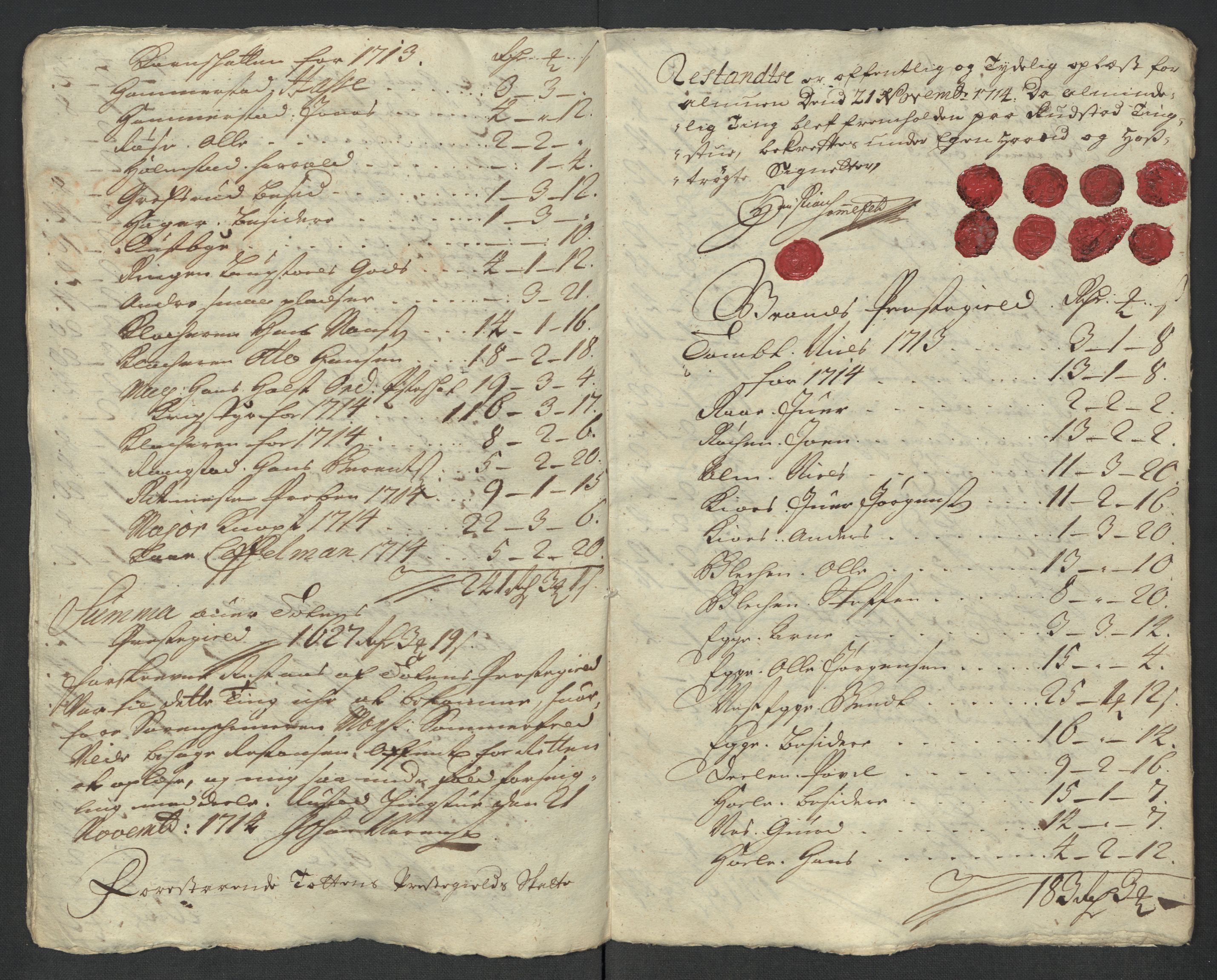 Rentekammeret inntil 1814, Reviderte regnskaper, Fogderegnskap, AV/RA-EA-4092/R18/L1313: Fogderegnskap Hadeland, Toten og Valdres, 1714, p. 214