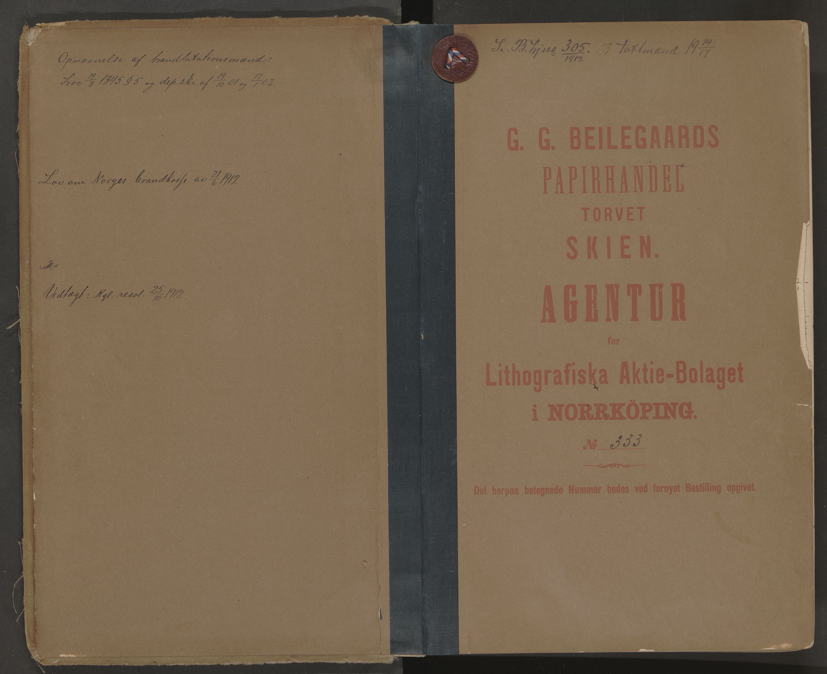 Bø lensmannskontor, AV/SAKO-A-553/Y/Yb/Yba/L0002: Branntakstprotokoll, 1894-1921