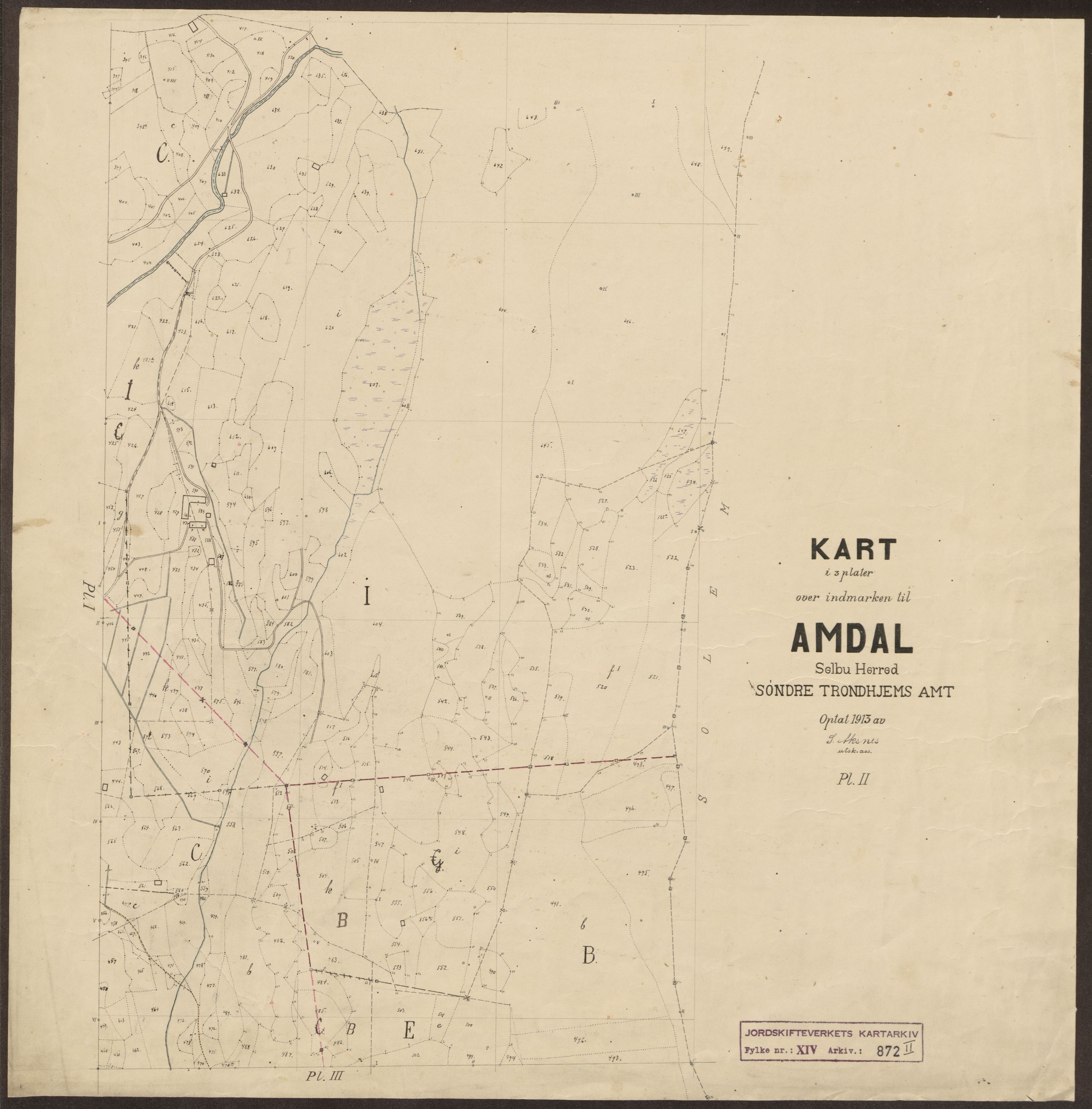 Jordskifteverkets kartarkiv, AV/RA-S-3929/T, 1859-1988, p. 1370