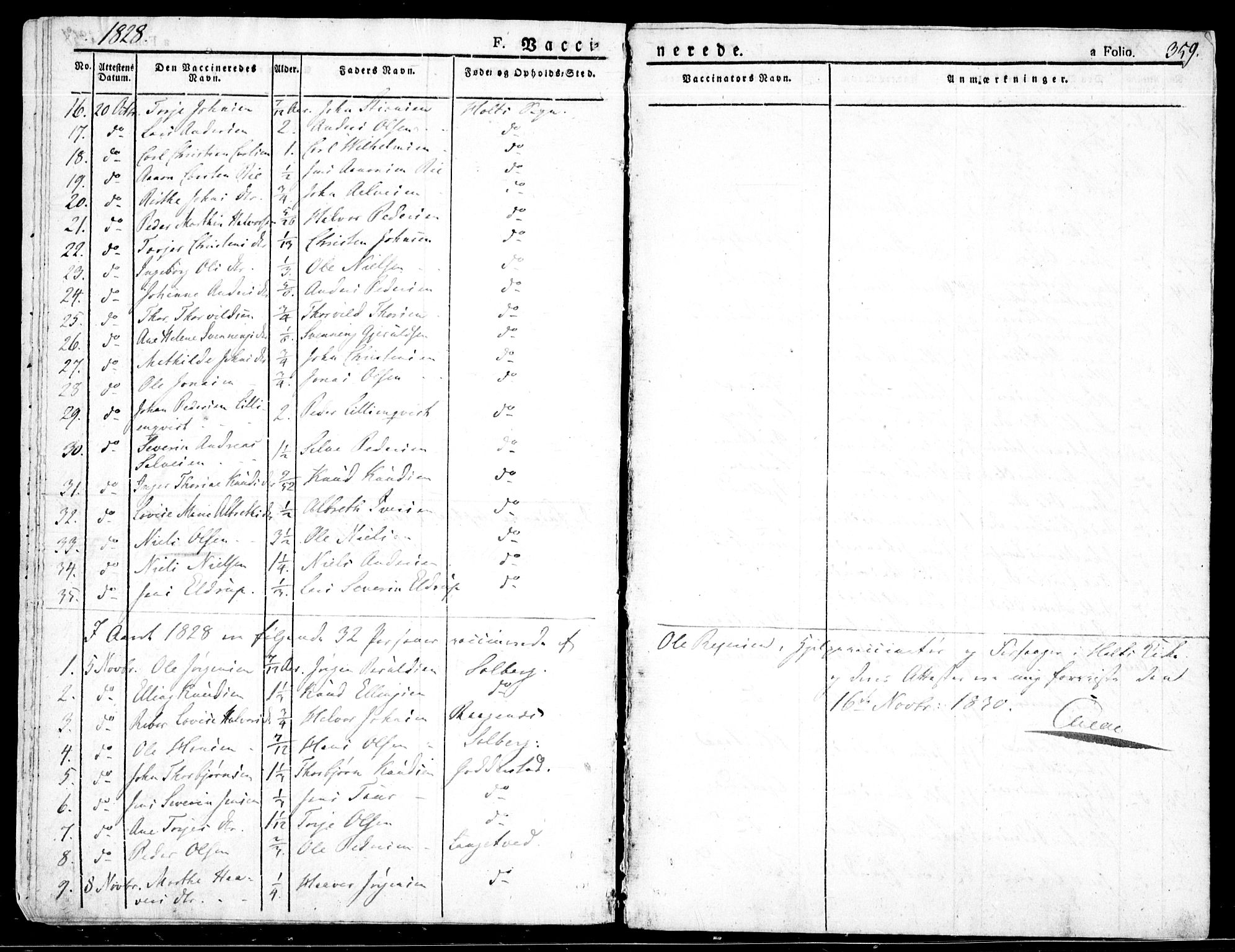 Holt sokneprestkontor, AV/SAK-1111-0021/F/Fa/L0006: Parish register (official) no. A 6, 1820-1835, p. 359