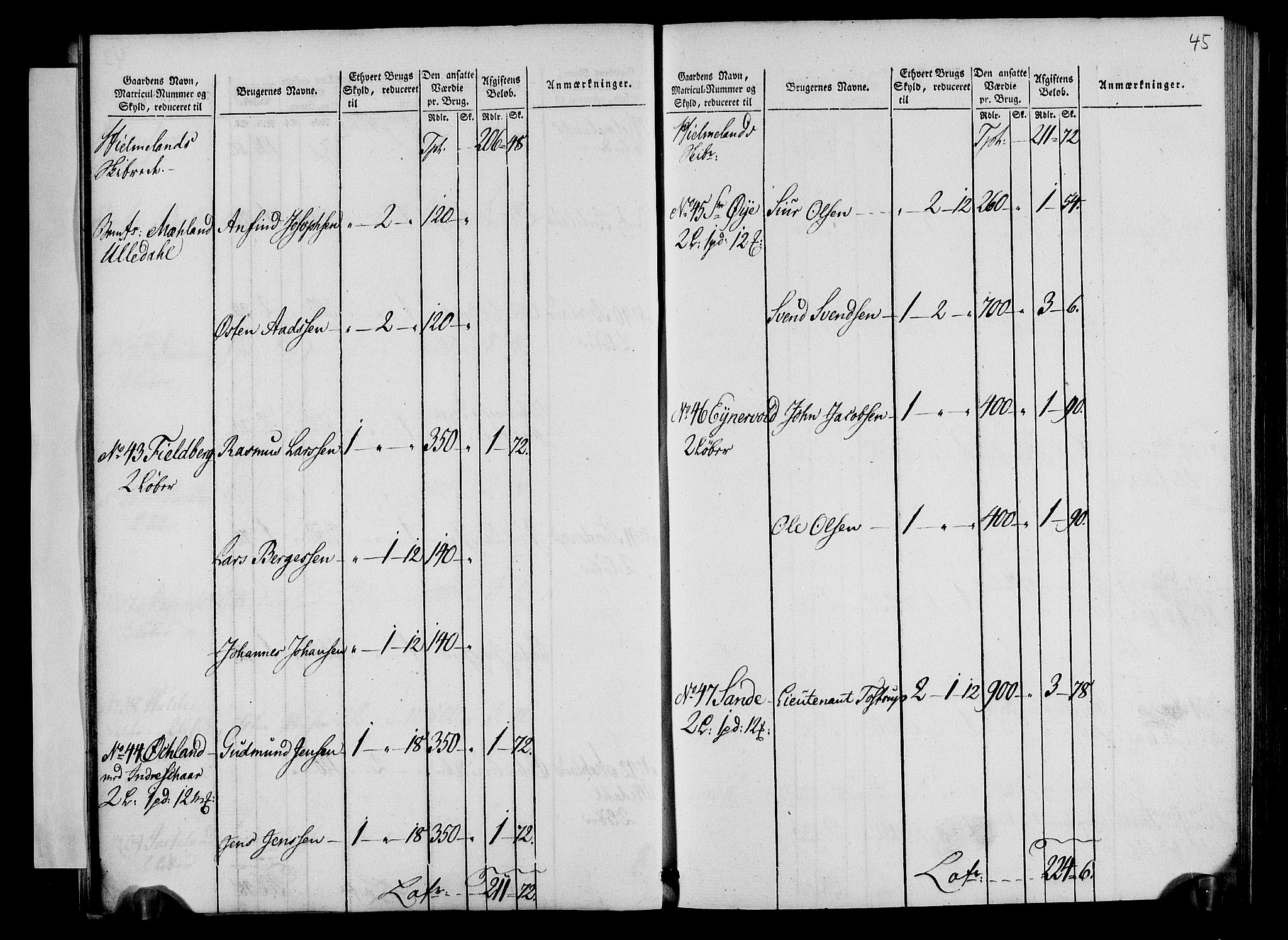 Rentekammeret inntil 1814, Realistisk ordnet avdeling, AV/RA-EA-4070/N/Ne/Nea/L0105: Ryfylke fogderi. Oppebørselsregister, 1803-1804, p. 26