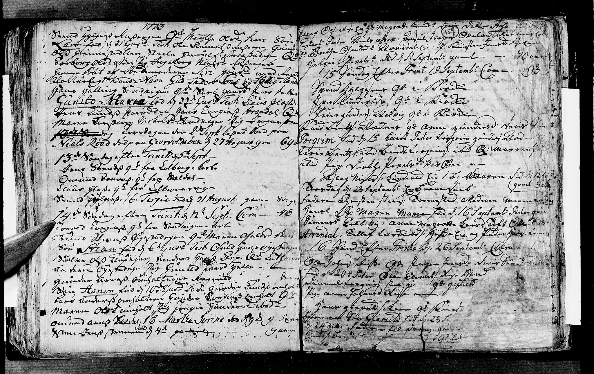 Øyestad sokneprestkontor, SAK/1111-0049/F/Fa/L0006: Parish register (official) no. A 6, 1758-1776, p. 159