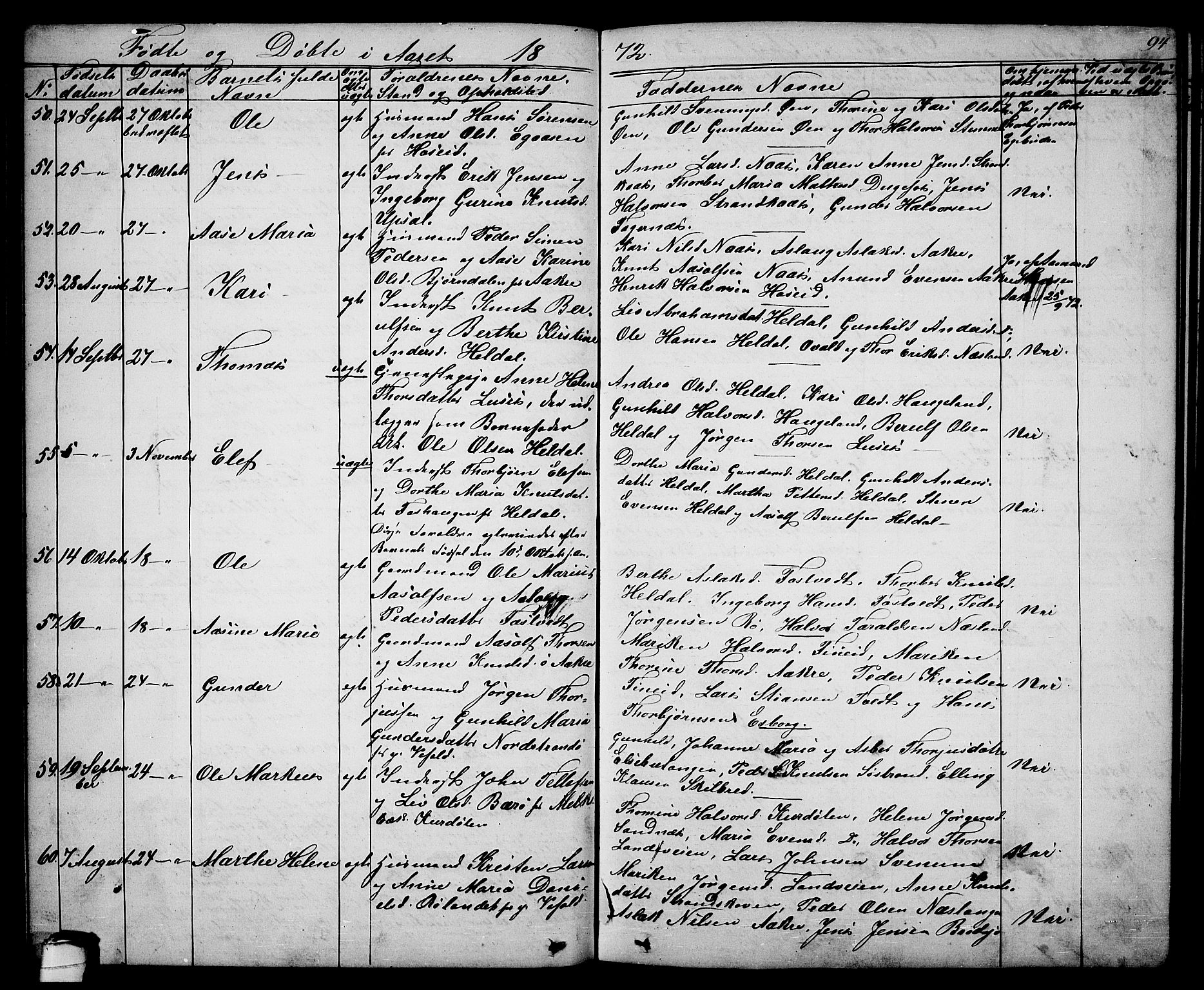 Drangedal kirkebøker, AV/SAKO-A-258/G/Ga/L0002: Parish register (copy) no. I 2, 1856-1887, p. 94