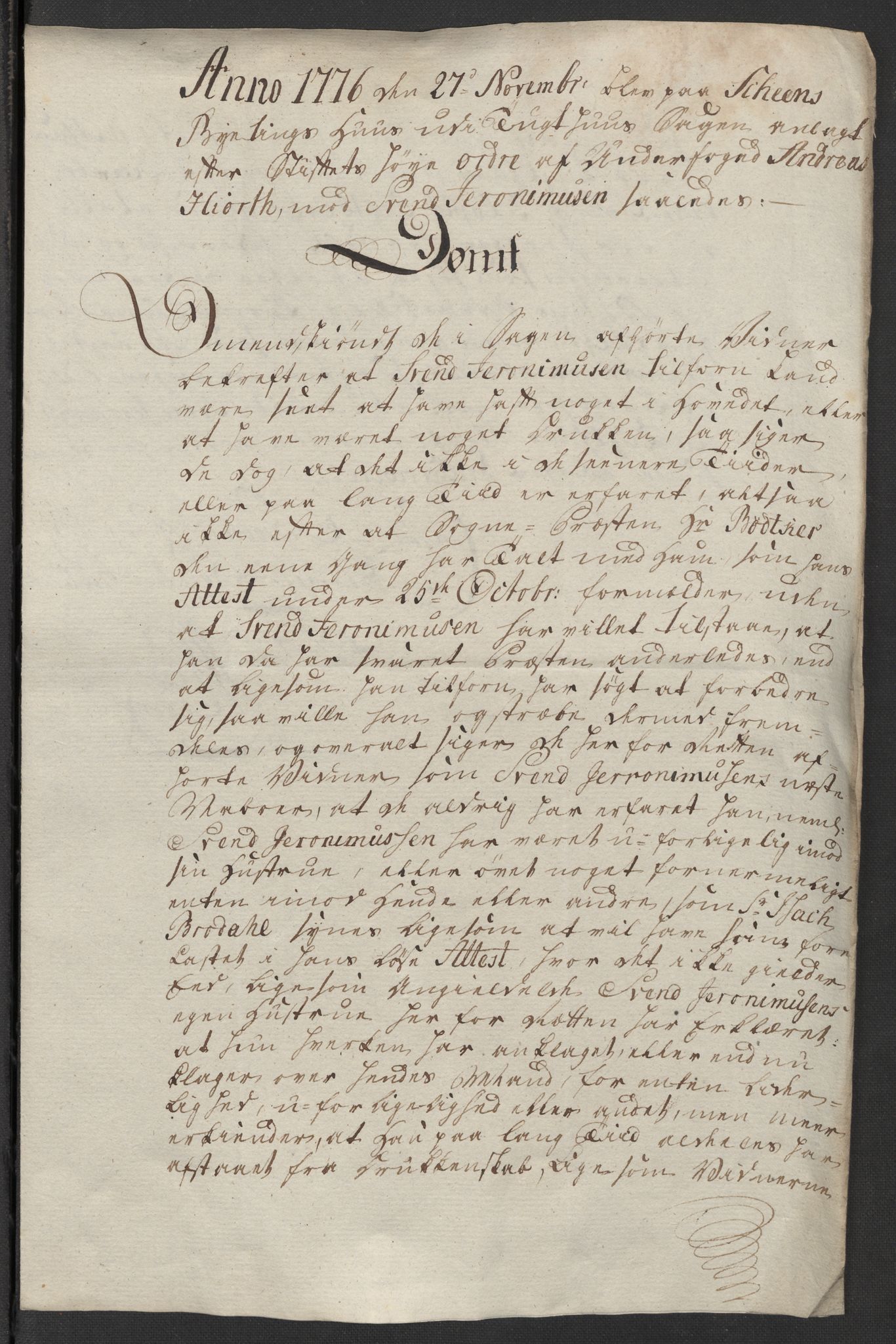 Kristiania stiftamt, SAO/A-10386/G/Gm/L0011: Domsakter og forhør, 1776, p. 602