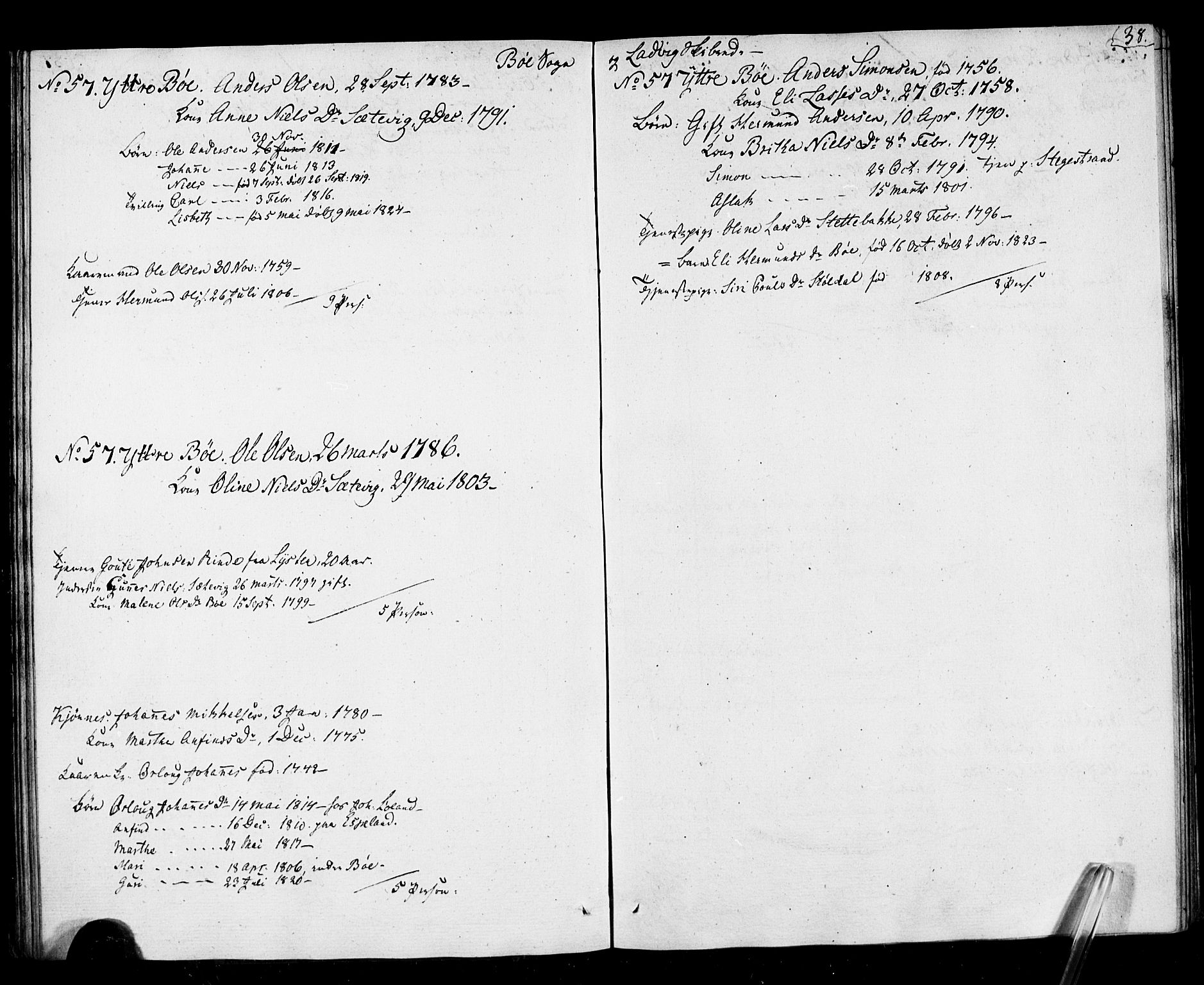 , Census 1825 for Lavik, 1825, p. 39