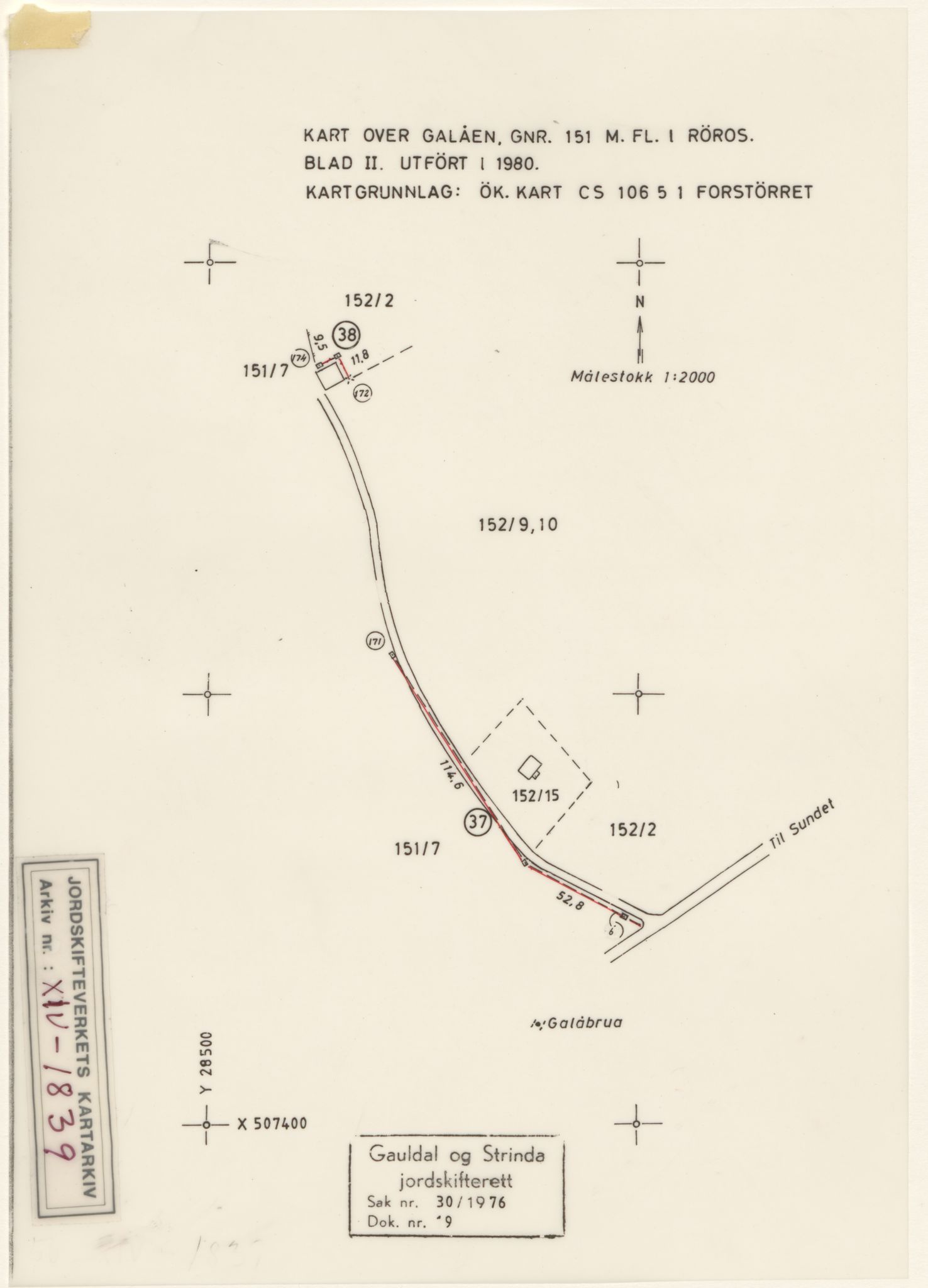 Jordskifteverkets kartarkiv, AV/RA-S-3929/T, 1859-1988, p. 2896