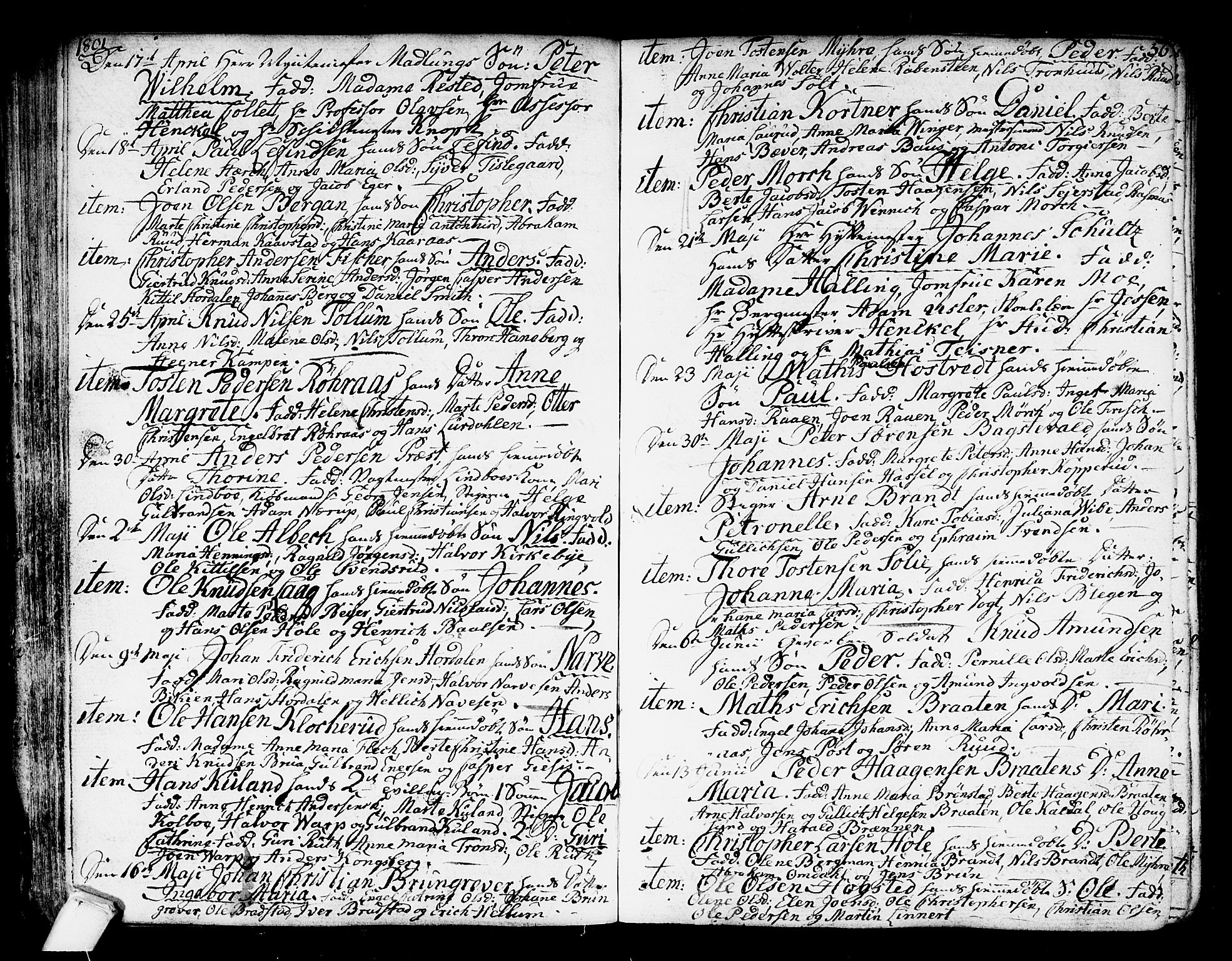 Kongsberg kirkebøker, AV/SAKO-A-22/F/Fa/L0007: Parish register (official) no. I 7, 1795-1816, p. 56