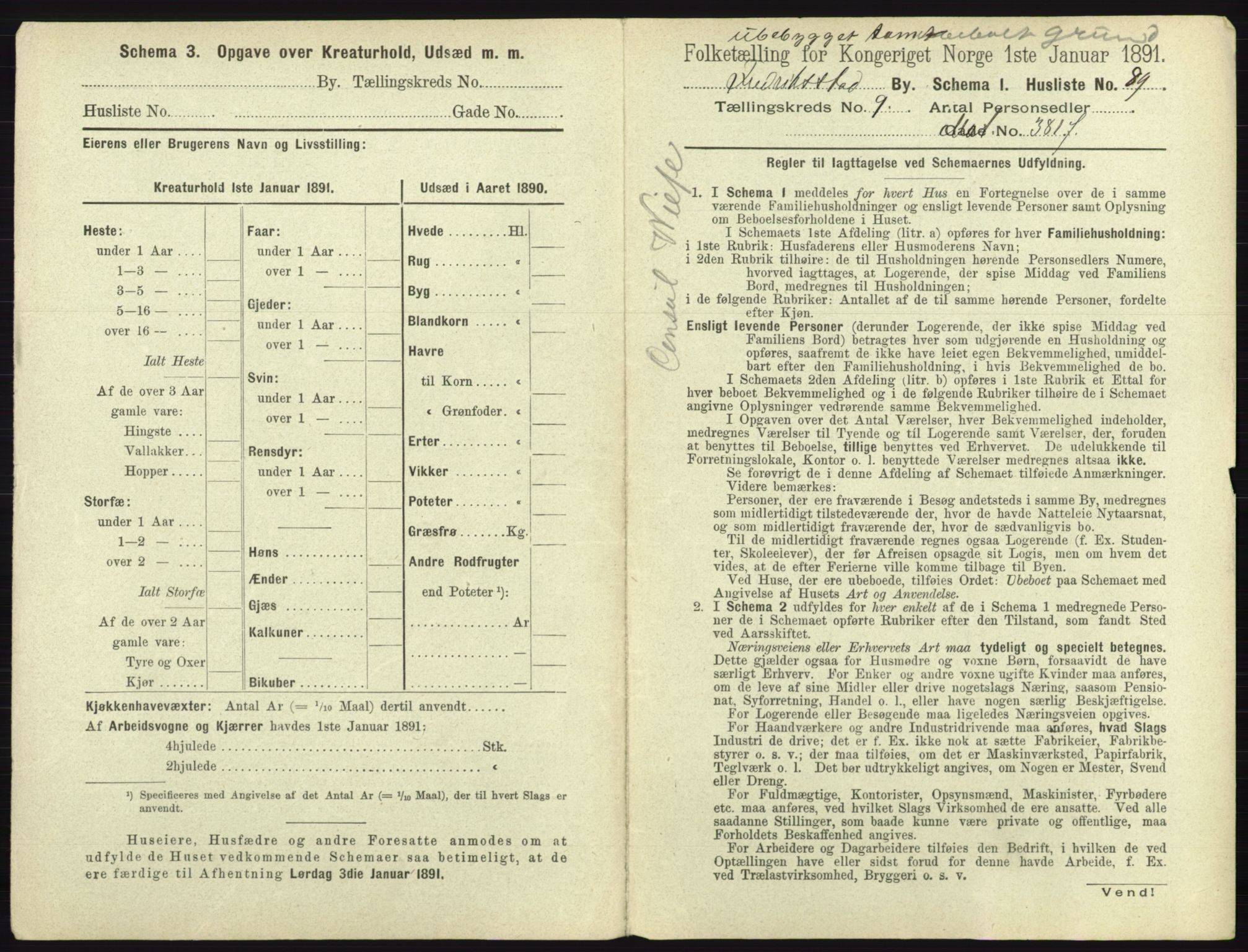 RA, 1891 census for 0103 Fredrikstad, 1891, p. 1878