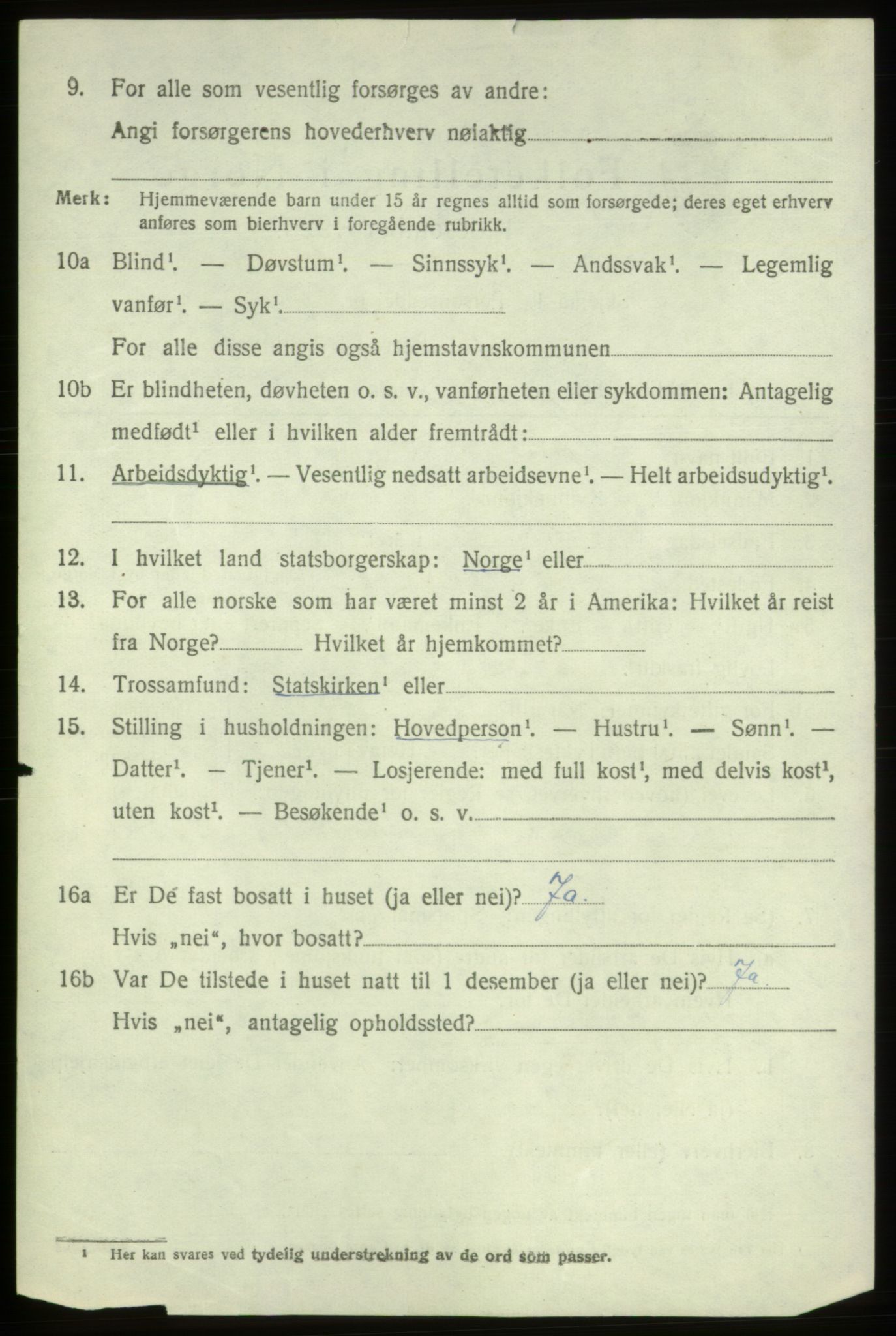SAB, 1920 census for Fitjar, 1920, p. 2753
