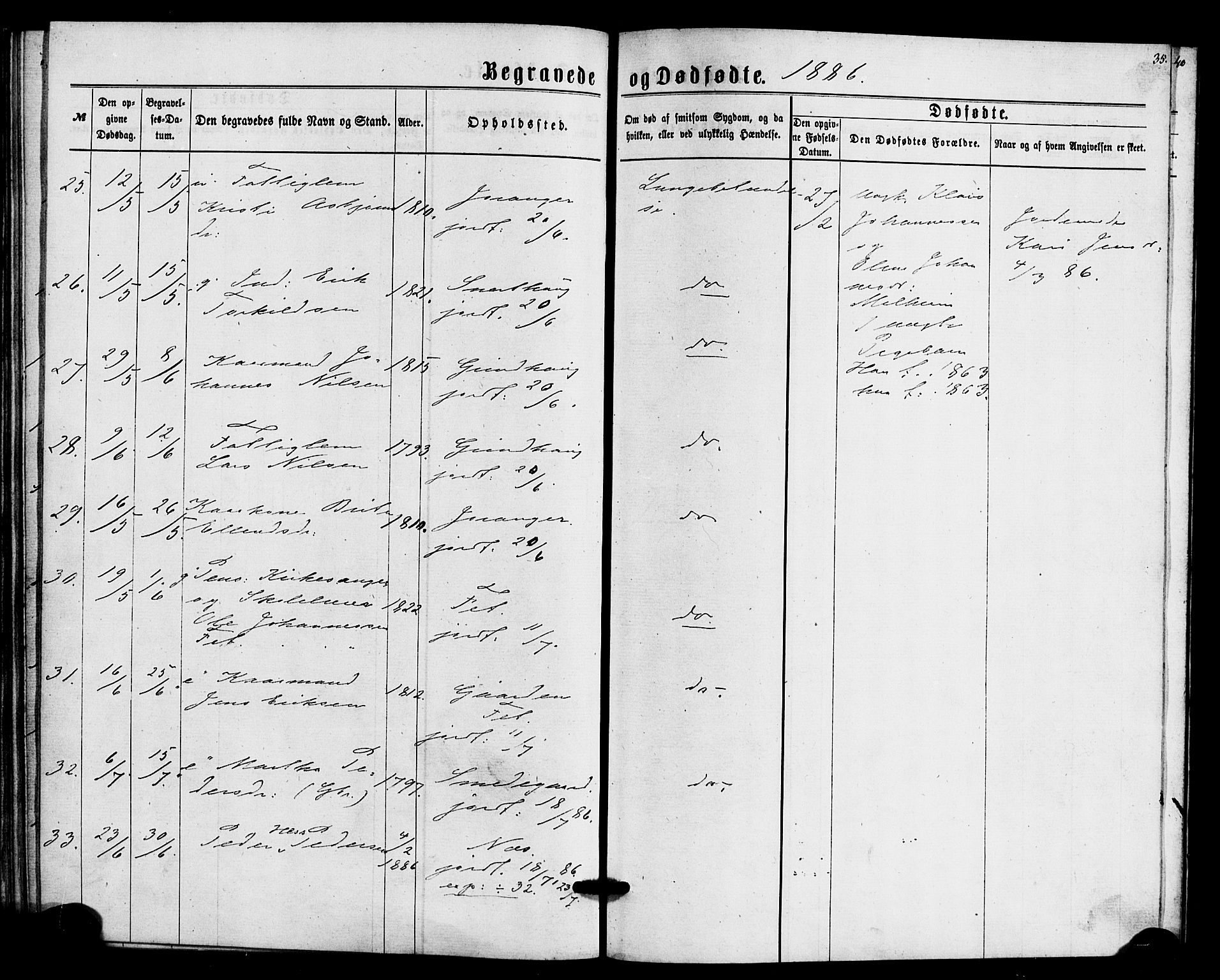 Hafslo sokneprestembete, AV/SAB-A-80301/H/Haa/Haaa/L0014: Parish register (official) no. A 14, 1877-1886, p. 35