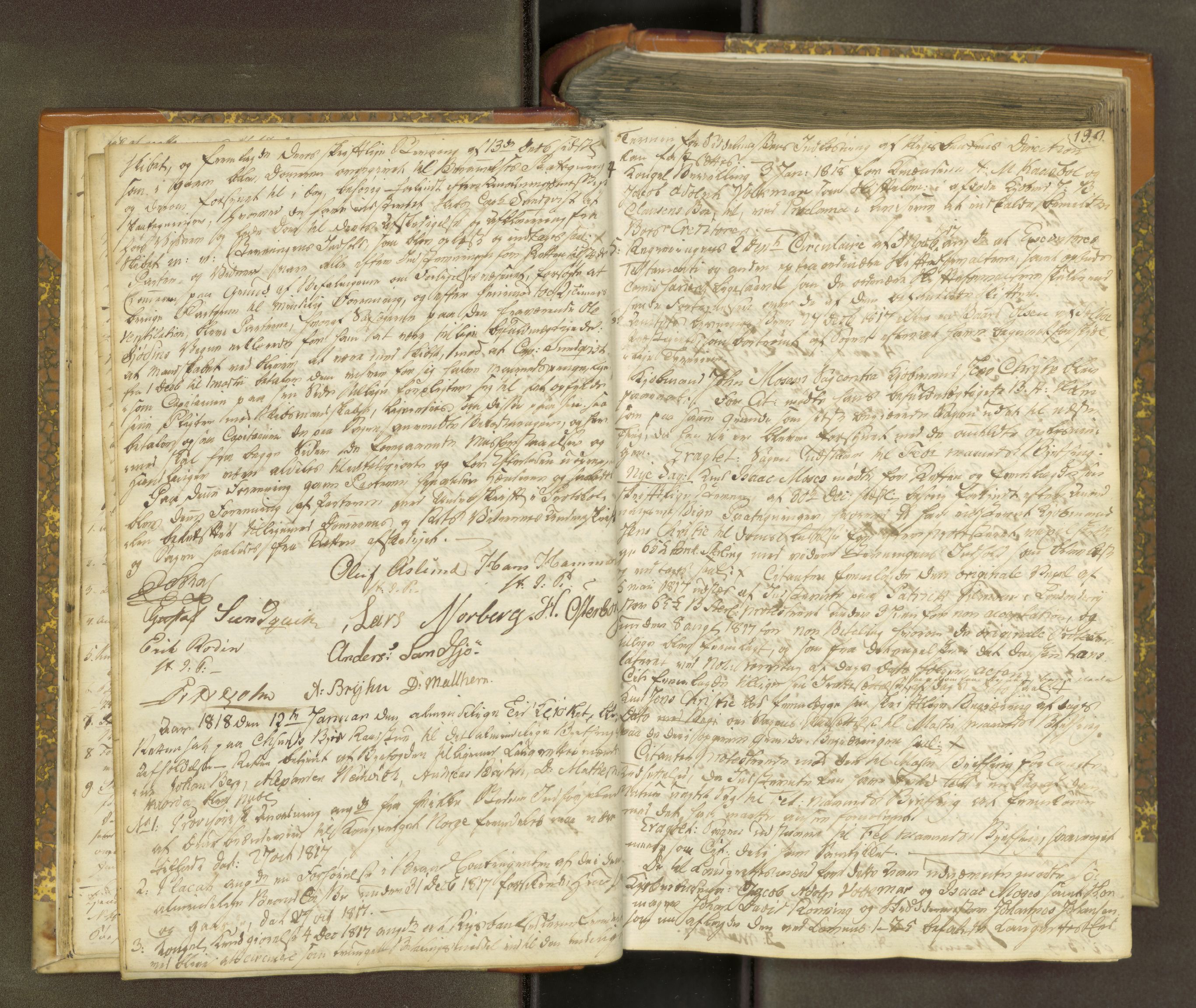 Kristiansund byfogd, AV/SAT-A-4587/A/01/L0008: Justisprotokoll. Aut. 31.12.1817, 1817-1829, p. 18b-19a