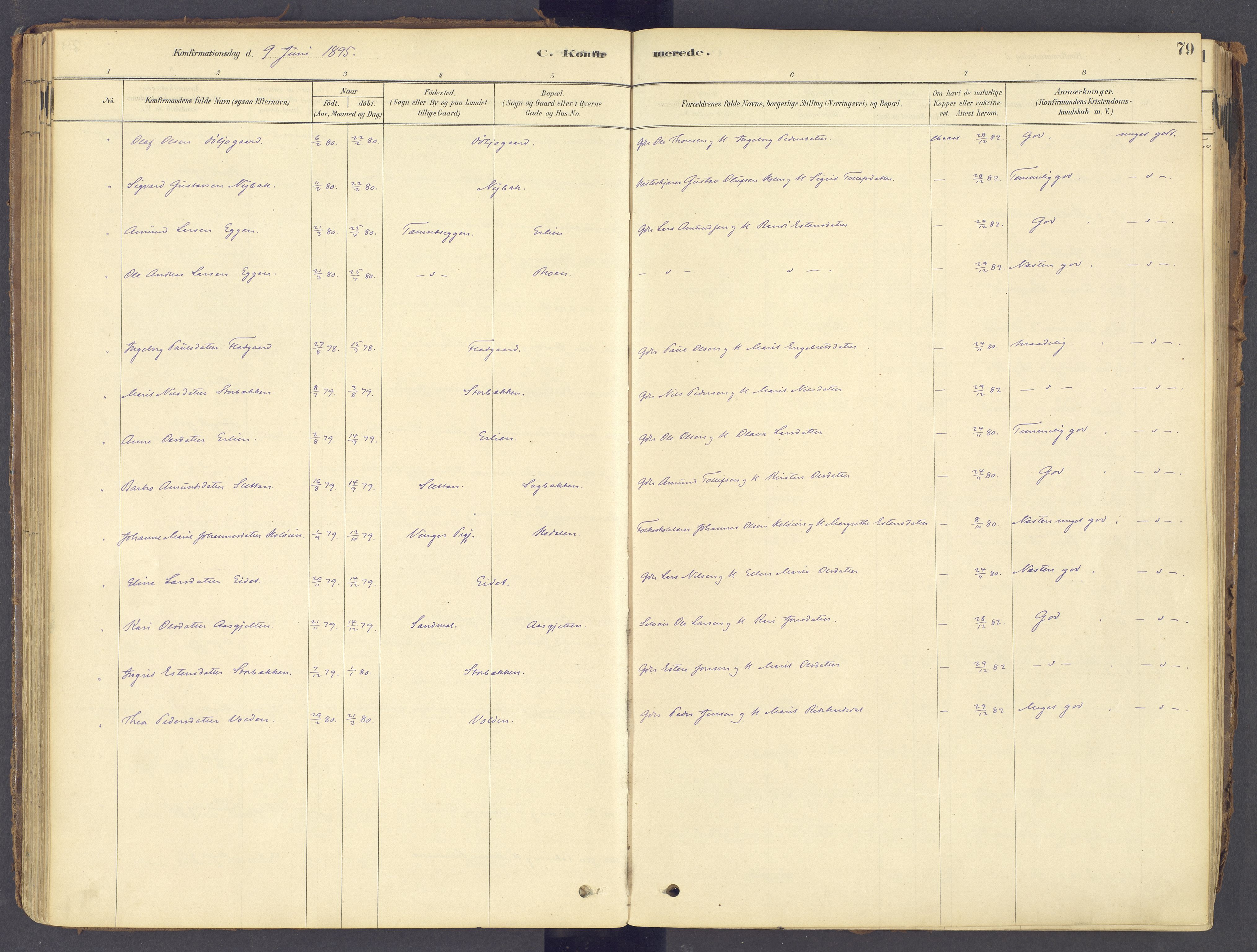 Tolga prestekontor, AV/SAH-PREST-062/K/L0011: Parish register (official) no. 11, 1877-1920, p. 79