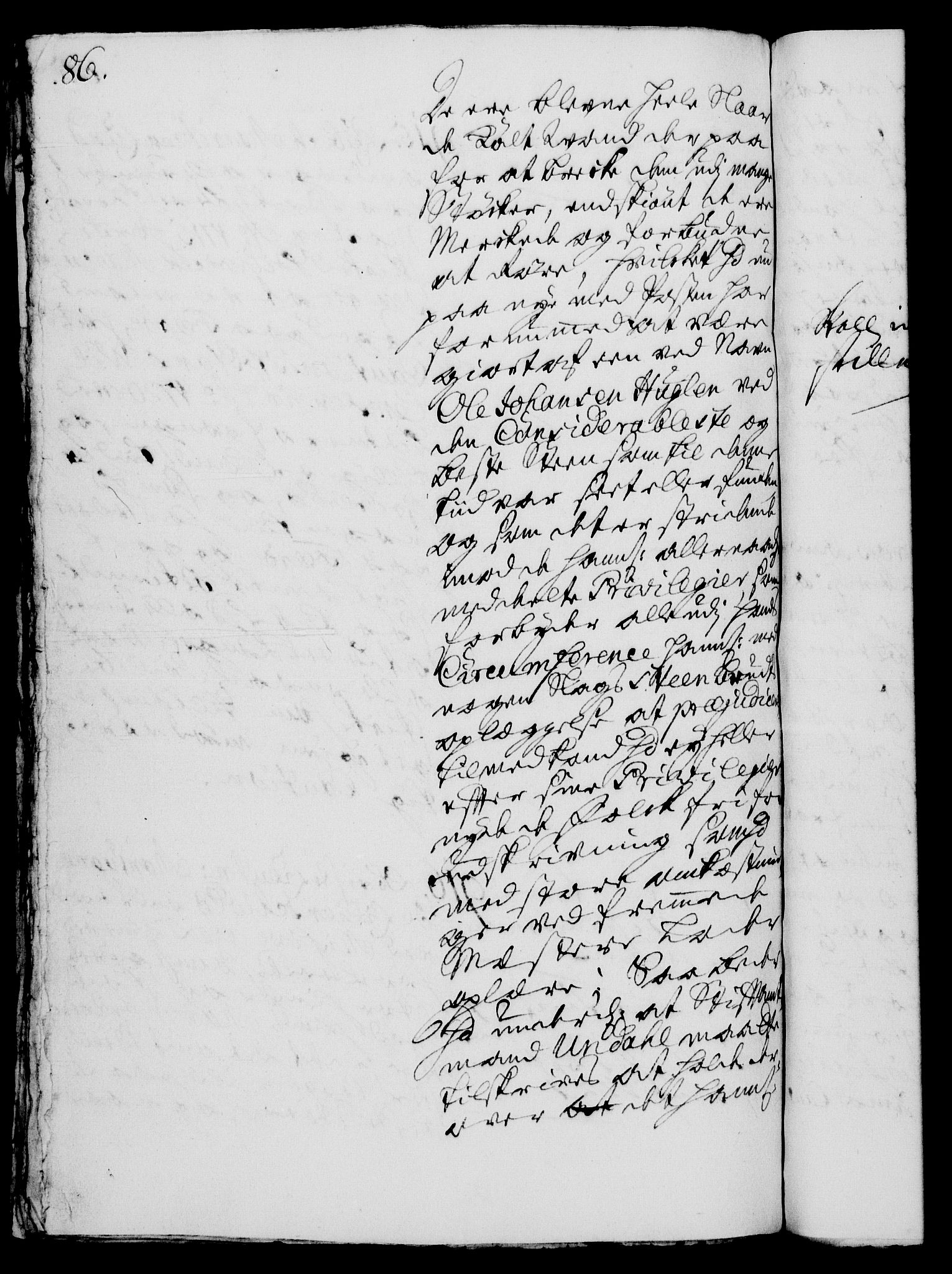 Rentekammeret, Kammerkanselliet, RA/EA-3111/G/Gh/Gha/L0004: Norsk ekstraktmemorialprotokoll, sak. 766-941 (merket RK 53.49), 1721, p. 86