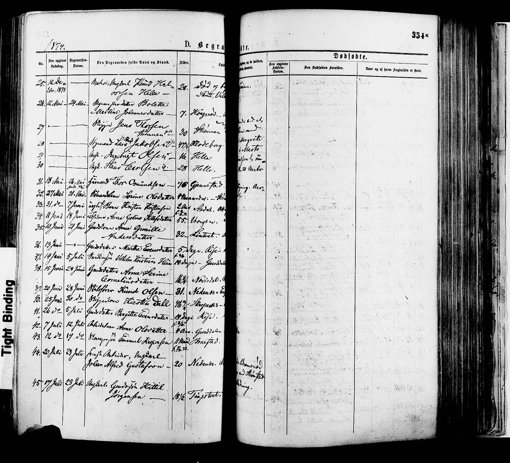 Øyestad sokneprestkontor, AV/SAK-1111-0049/F/Fa/L0016: Parish register (official) no. A 16, 1874-1886, p. 354x