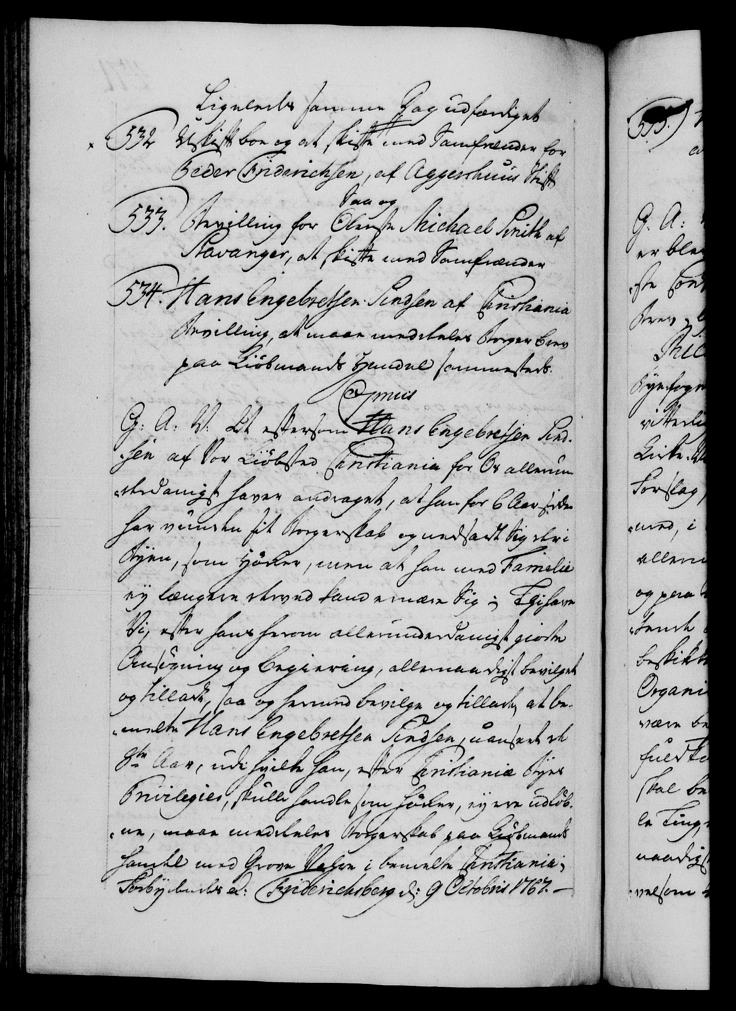 Danske Kanselli 1572-1799, AV/RA-EA-3023/F/Fc/Fca/Fcaa/L0043: Norske registre, 1766-1768, p. 471b