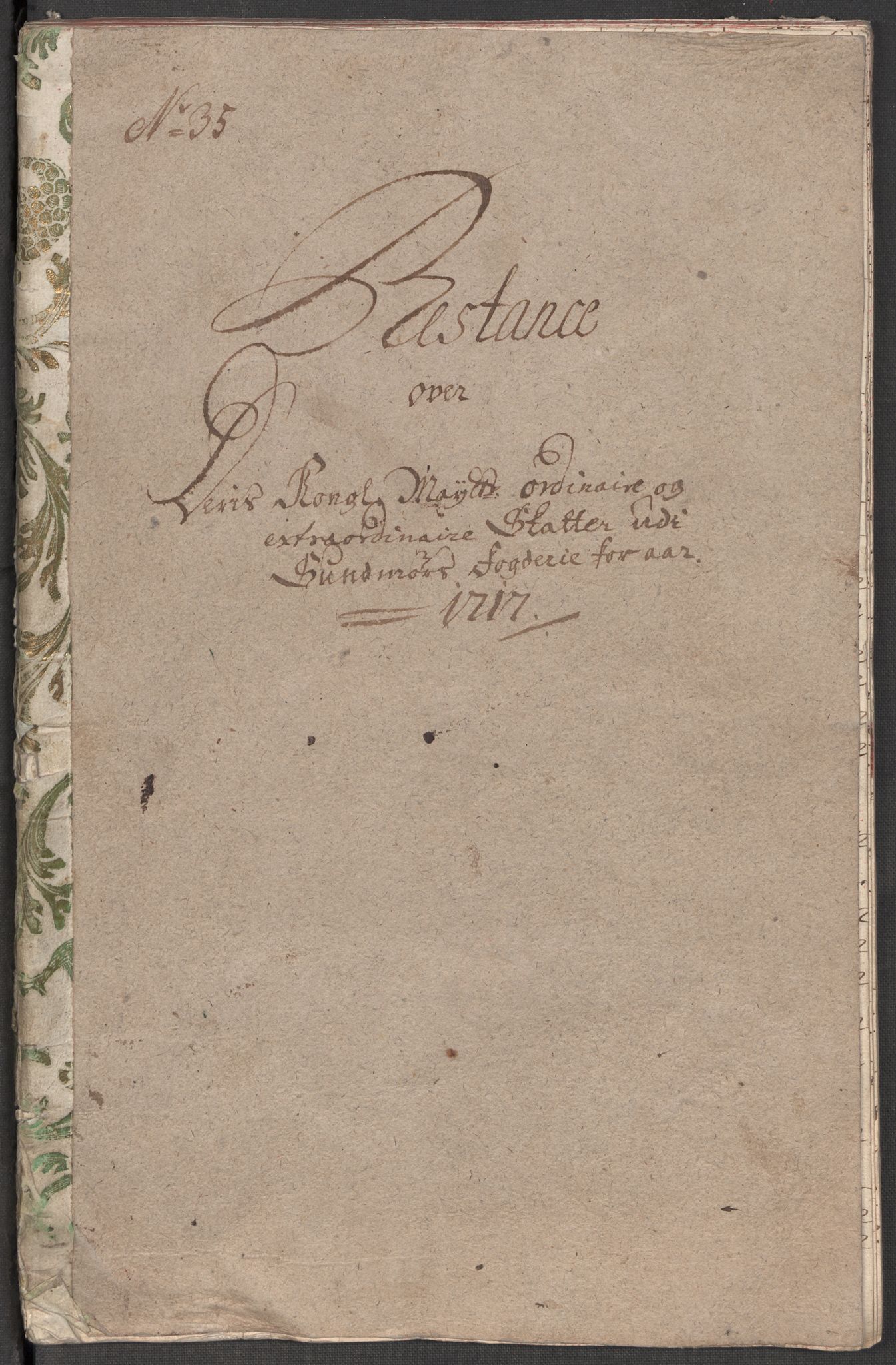 Rentekammeret inntil 1814, Reviderte regnskaper, Fogderegnskap, AV/RA-EA-4092/R54/L3569: Fogderegnskap Sunnmøre, 1717, p. 243