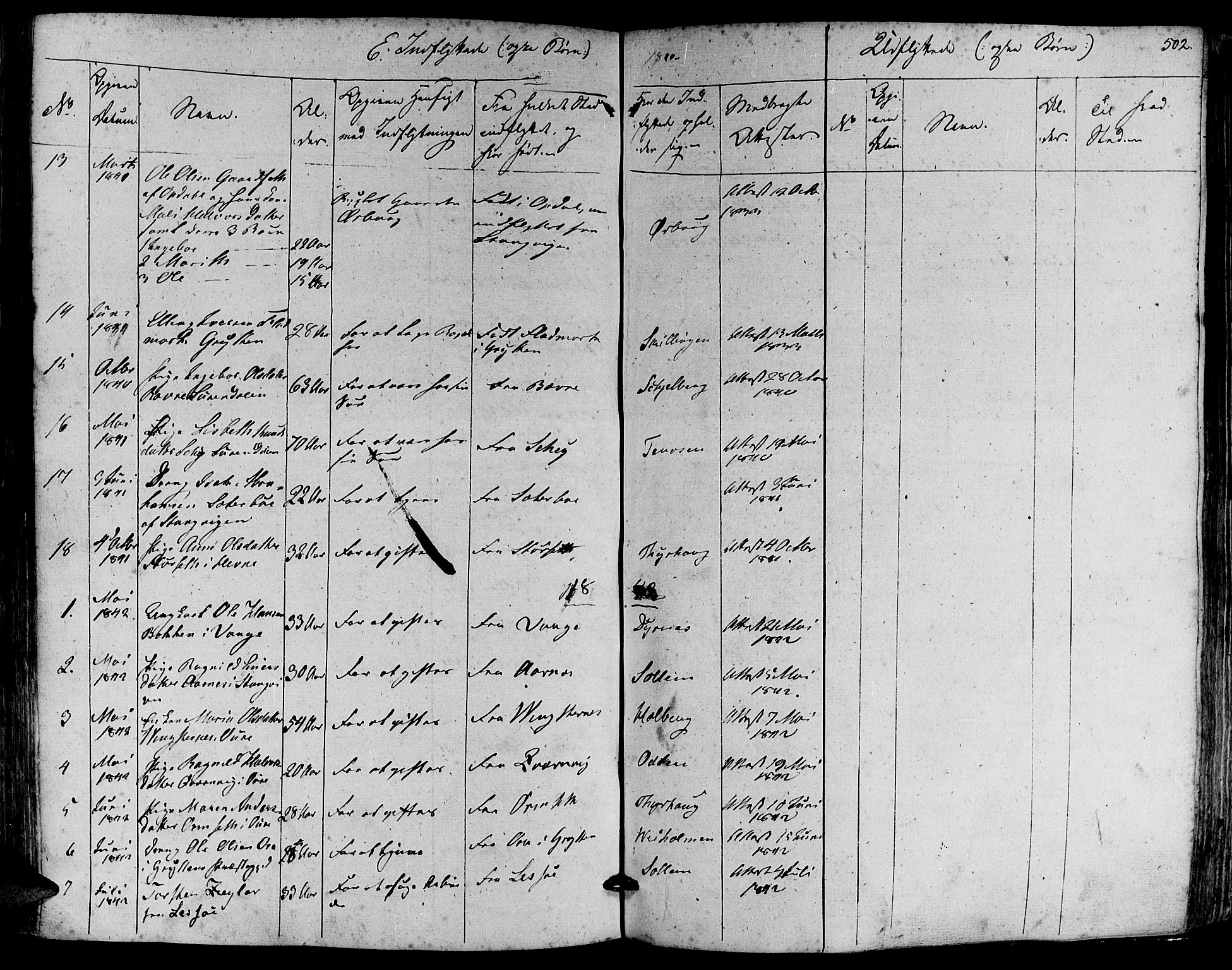 Ministerialprotokoller, klokkerbøker og fødselsregistre - Møre og Romsdal, AV/SAT-A-1454/581/L0936: Parish register (official) no. 581A04, 1836-1852, p. 502