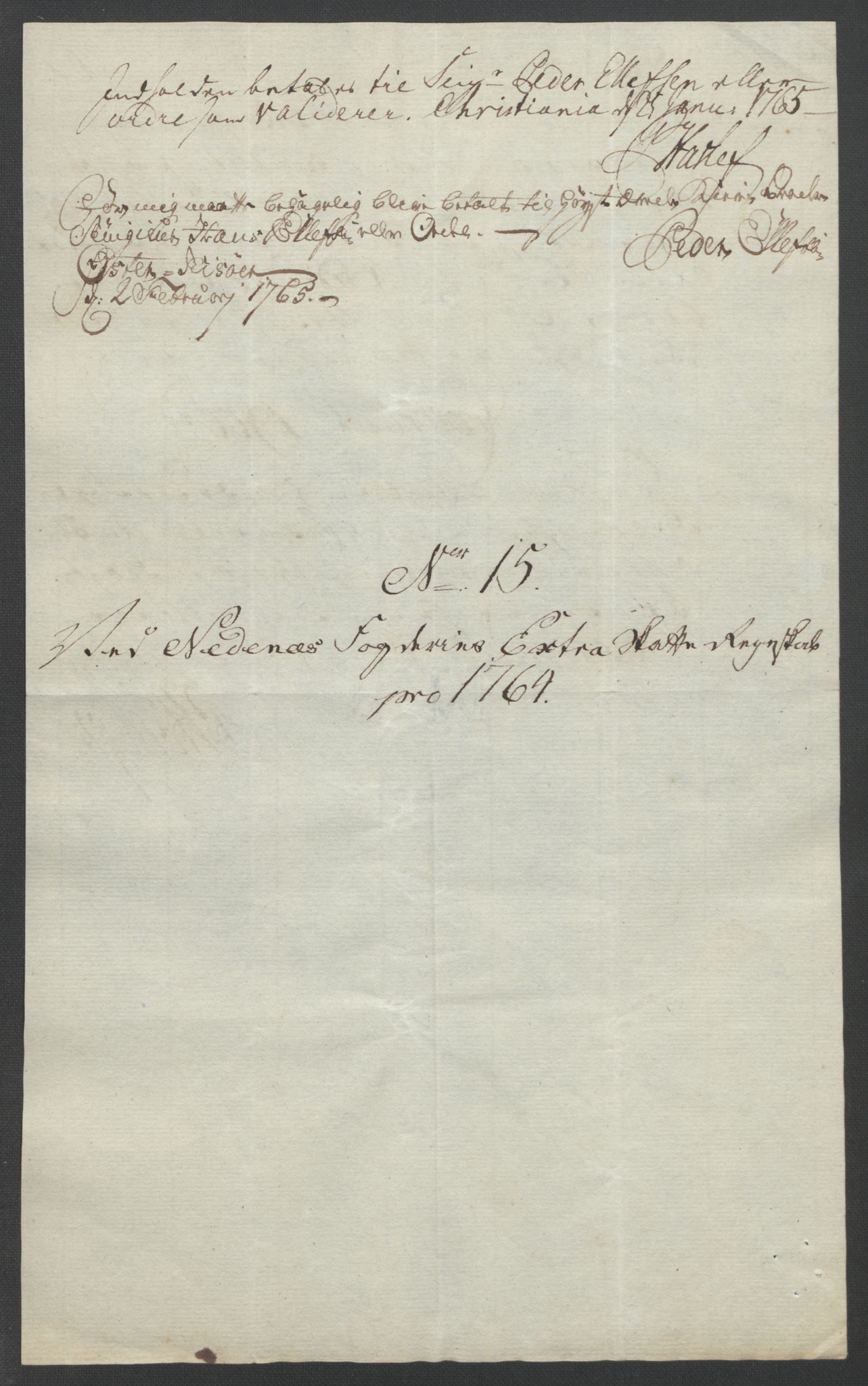 Rentekammeret inntil 1814, Reviderte regnskaper, Fogderegnskap, AV/RA-EA-4092/R39/L2424: Ekstraskatten Nedenes, 1762-1767, p. 124