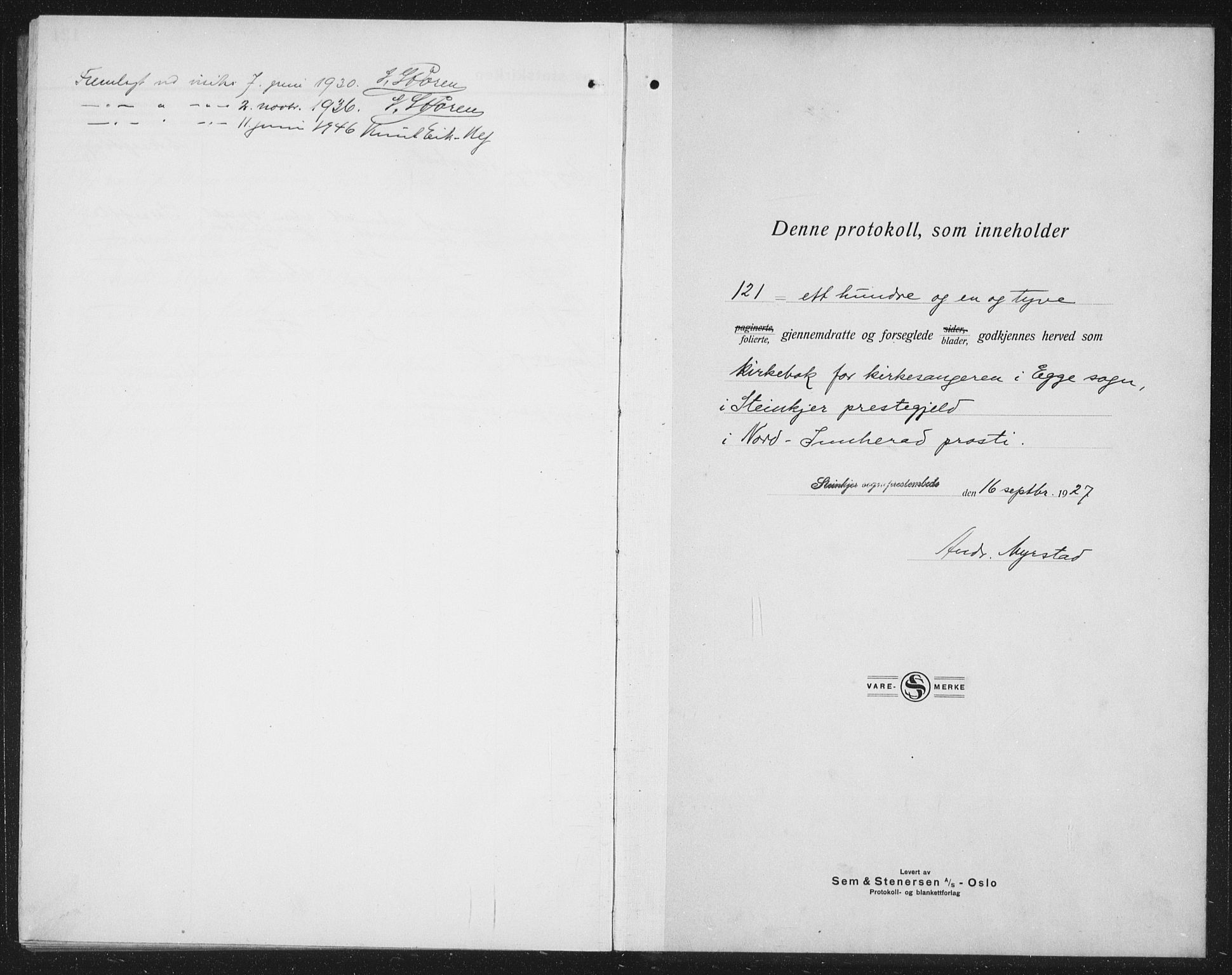 Ministerialprotokoller, klokkerbøker og fødselsregistre - Nord-Trøndelag, SAT/A-1458/740/L0383: Parish register (copy) no. 740C04, 1927-1939